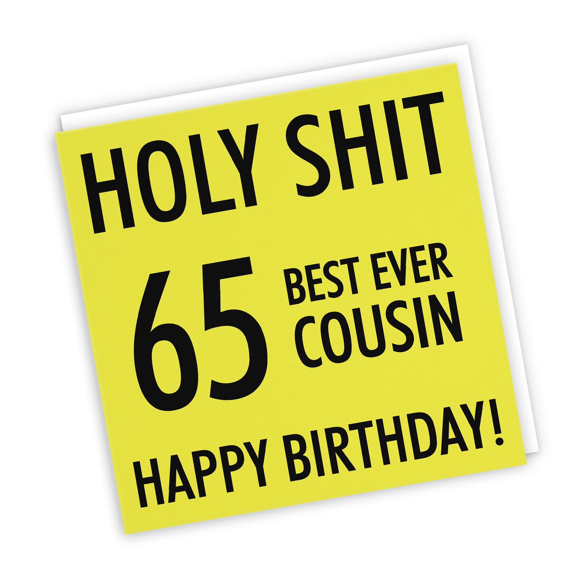 65th Cousin Birthday Card Holy Shit - Default Title (TH02289)