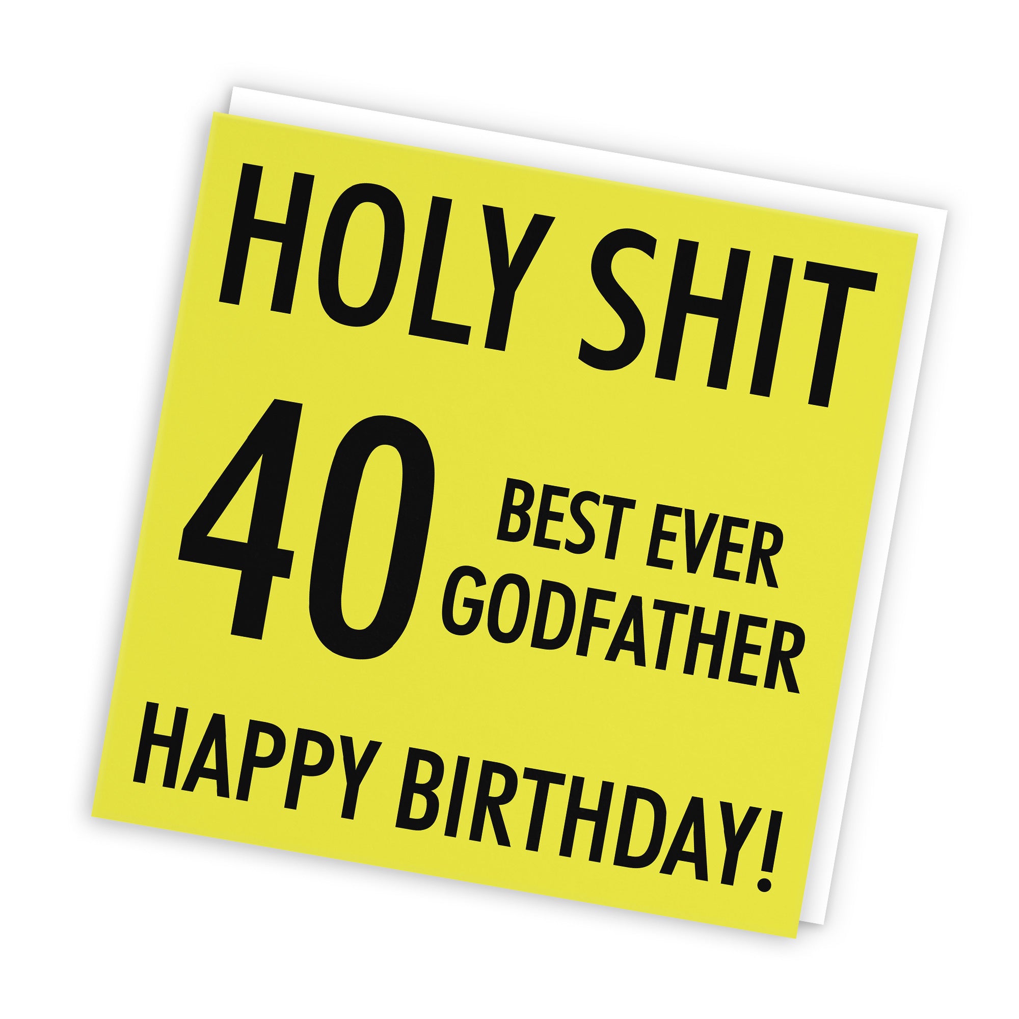 40th Godfather Birthday Card Holy Shit - Default Title (TH02290)