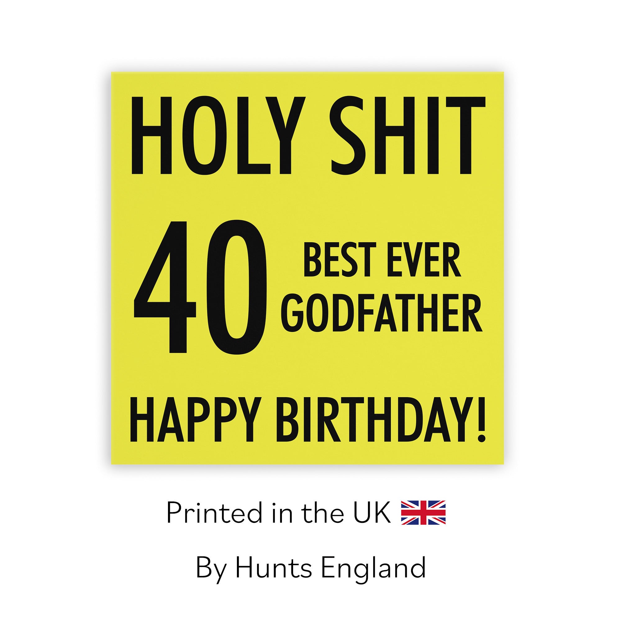 40th Godfather Birthday Card Holy Shit - Default Title (TH02290)