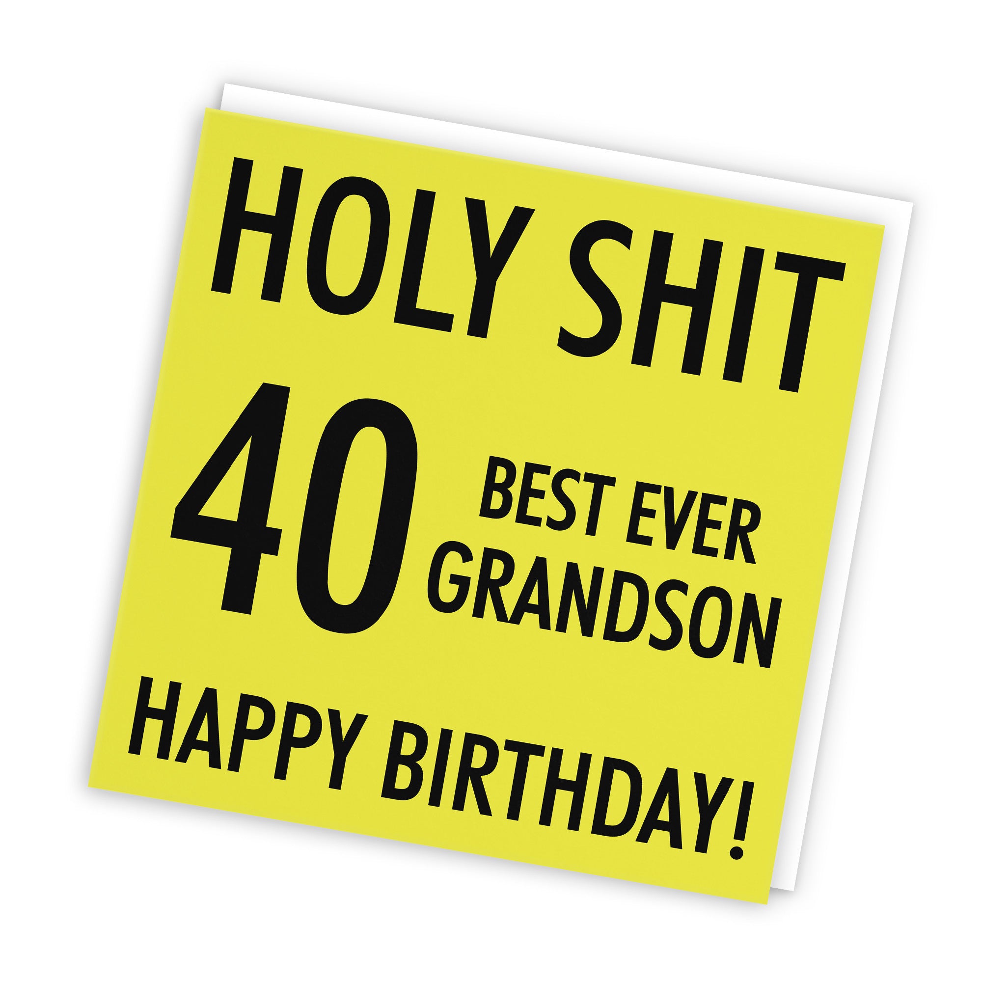 40th Grandson Birthday Card Holy Shit - Default Title (TH02292)