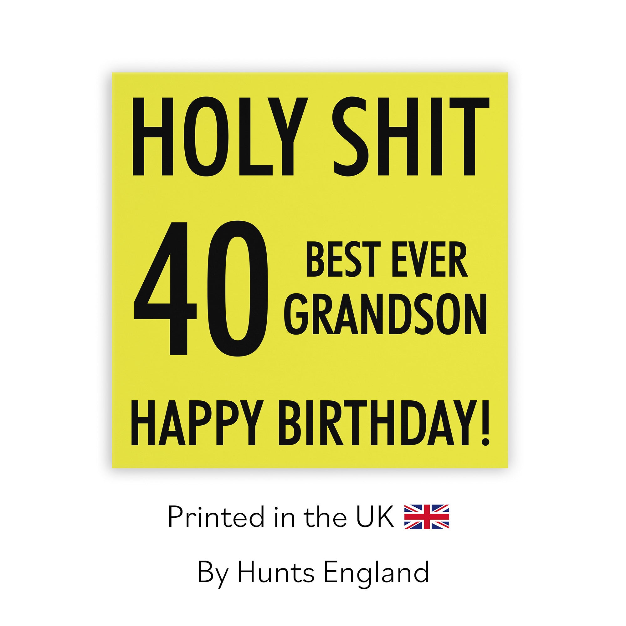 40th Grandson Birthday Card Holy Shit - Default Title (TH02292)