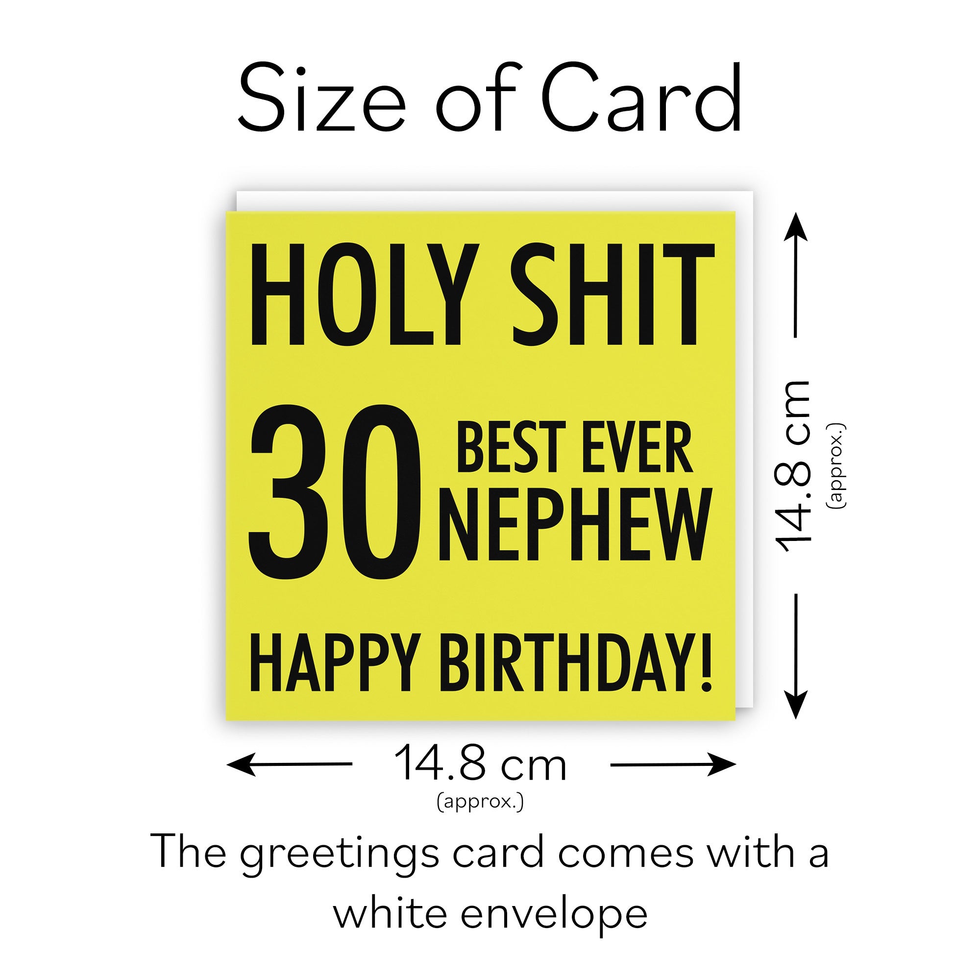 30th Nephew Birthday Card Holy Shit - Default Title (TH02293)