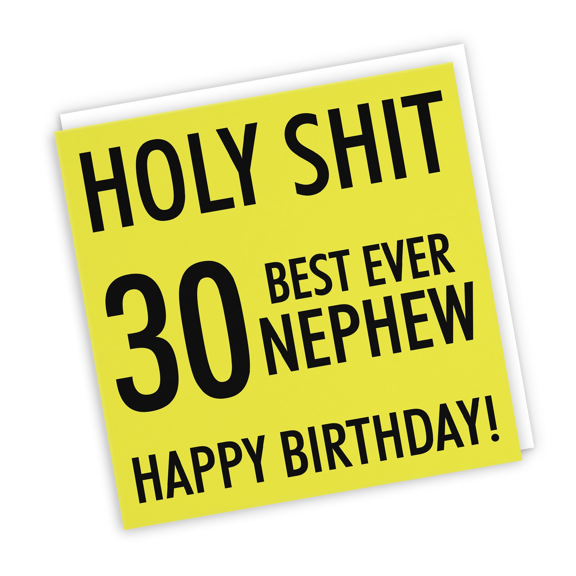 30th Nephew Birthday Card Holy Shit - Default Title (TH02293)