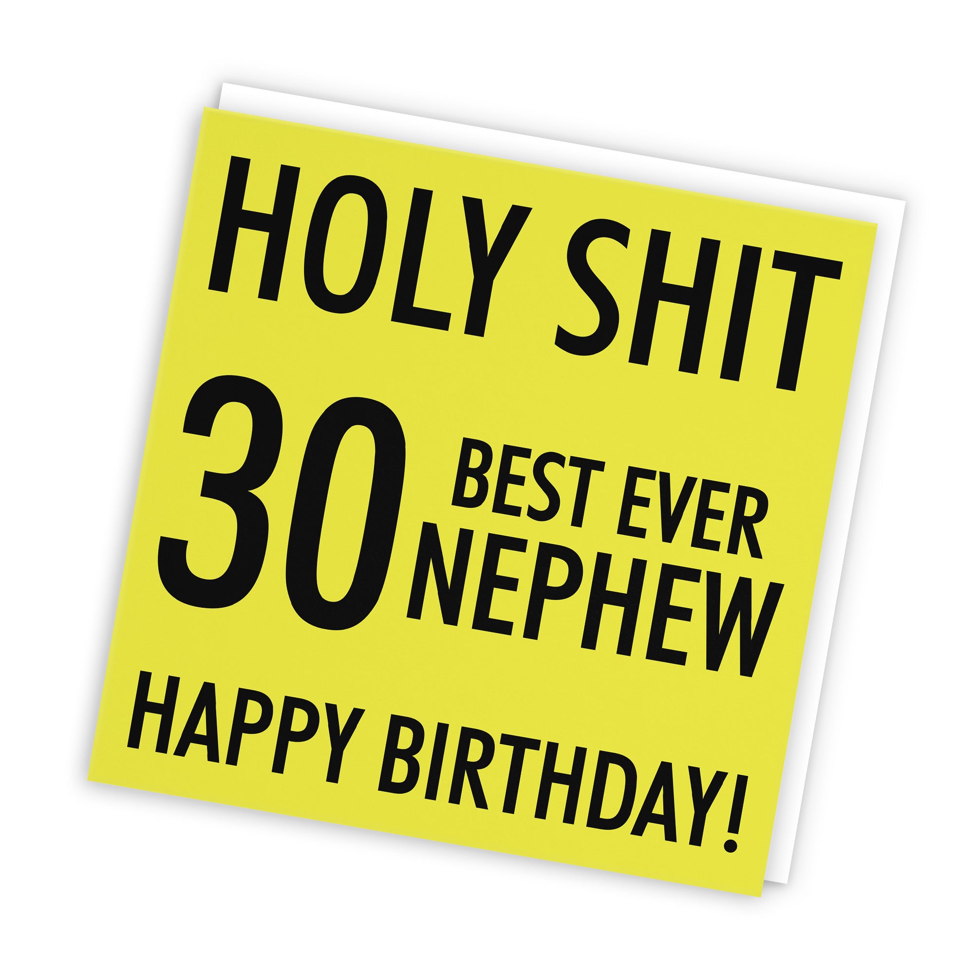 30th Nephew Birthday Card Holy Shit - Default Title (TH02293)