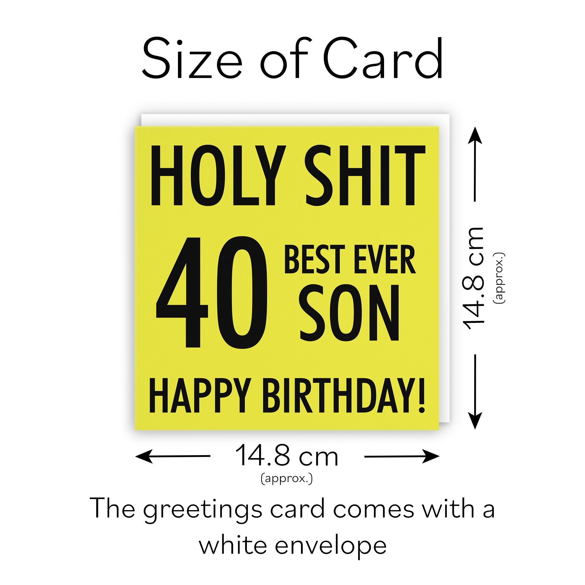 40th Son Birthday Card Holy Shit - Default Title (TH02294)