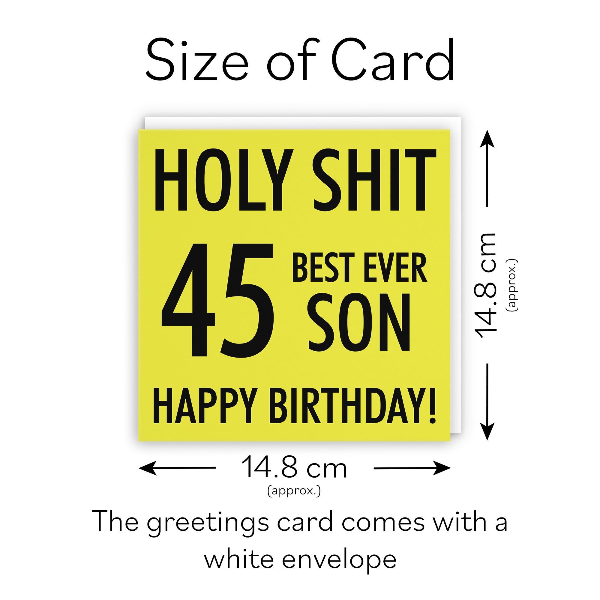 45th Son Birthday Card Holy Shit - Default Title (TH02295)