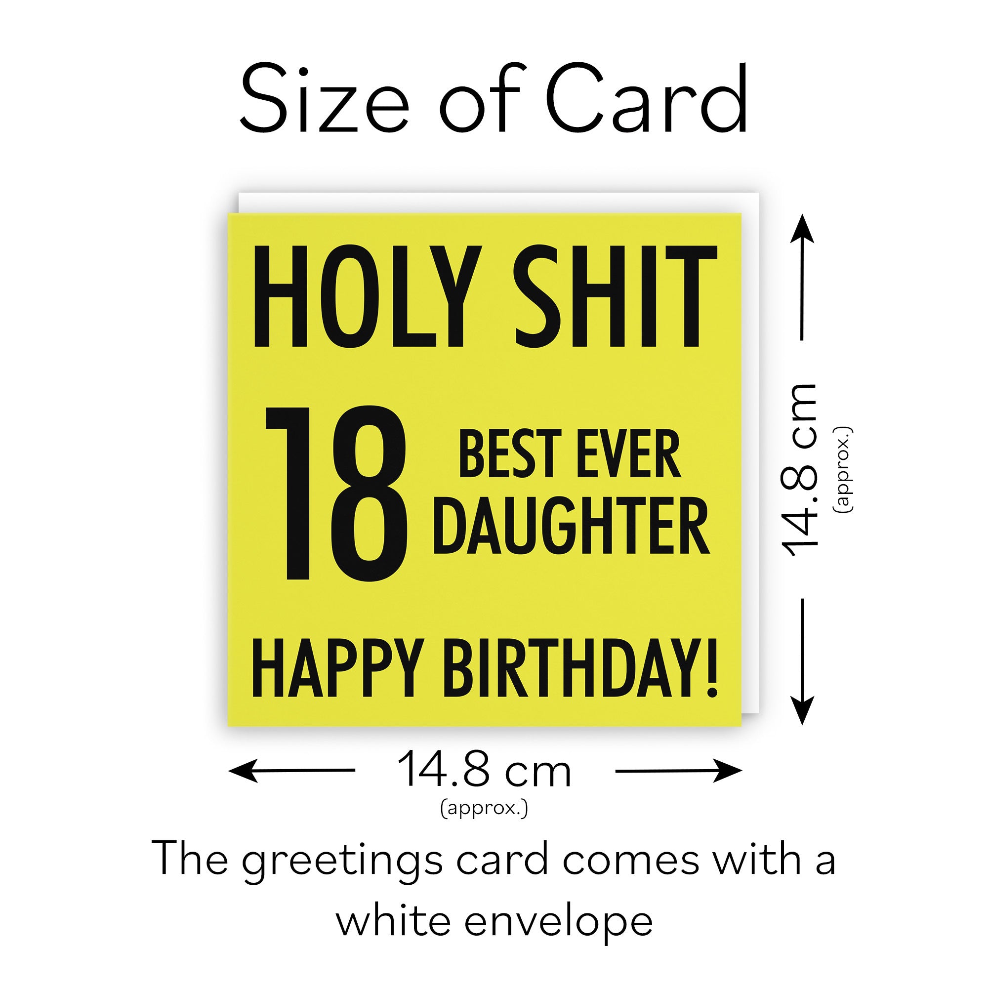 18th Daughter Birthday Card Holy Shit - Default Title (TH02297)