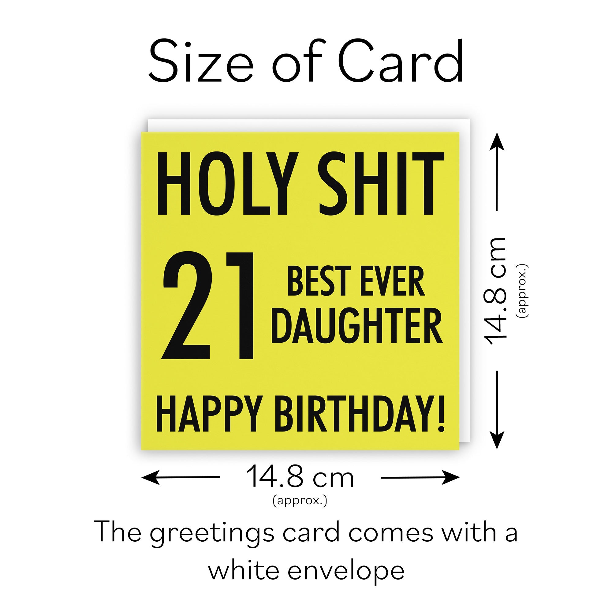 21st Daughter Birthday Card Holy Shit - Default Title (TH02298)