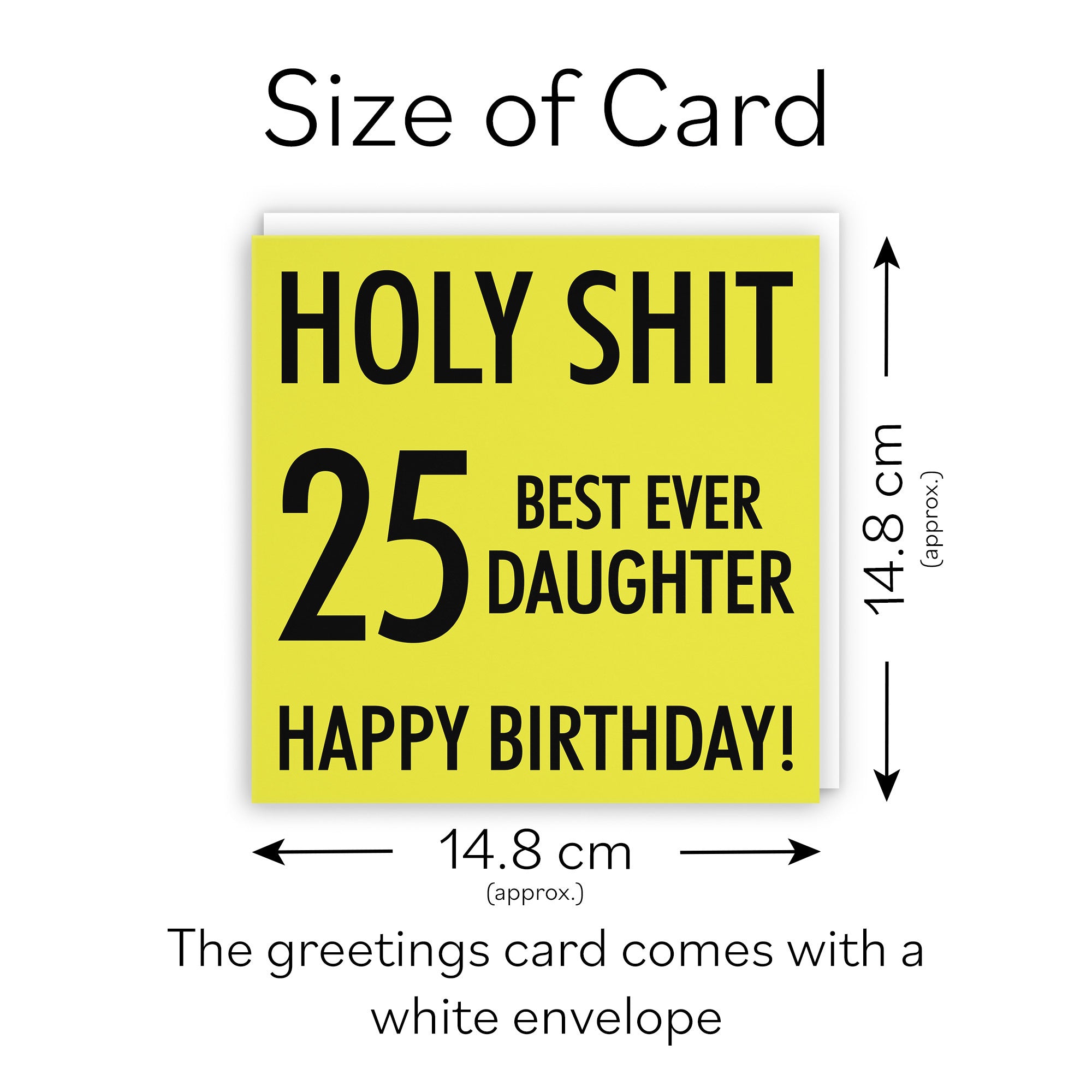 25th Daughter Birthday Card Holy Shit - Default Title (TH02299)