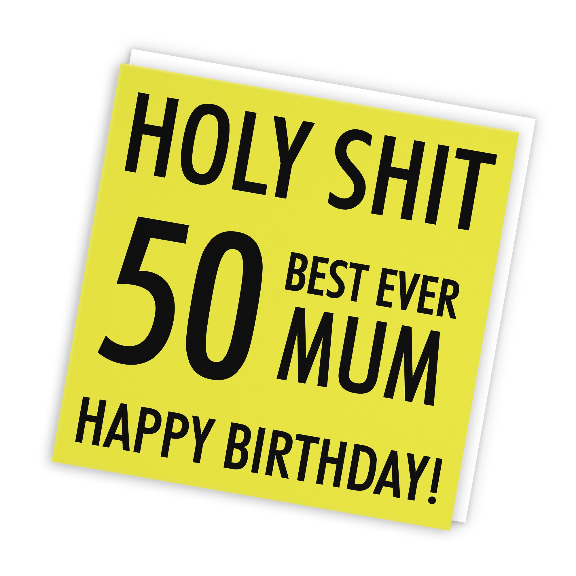 50th Mum Birthday Card Holy Shit - Default Title (TH02300)