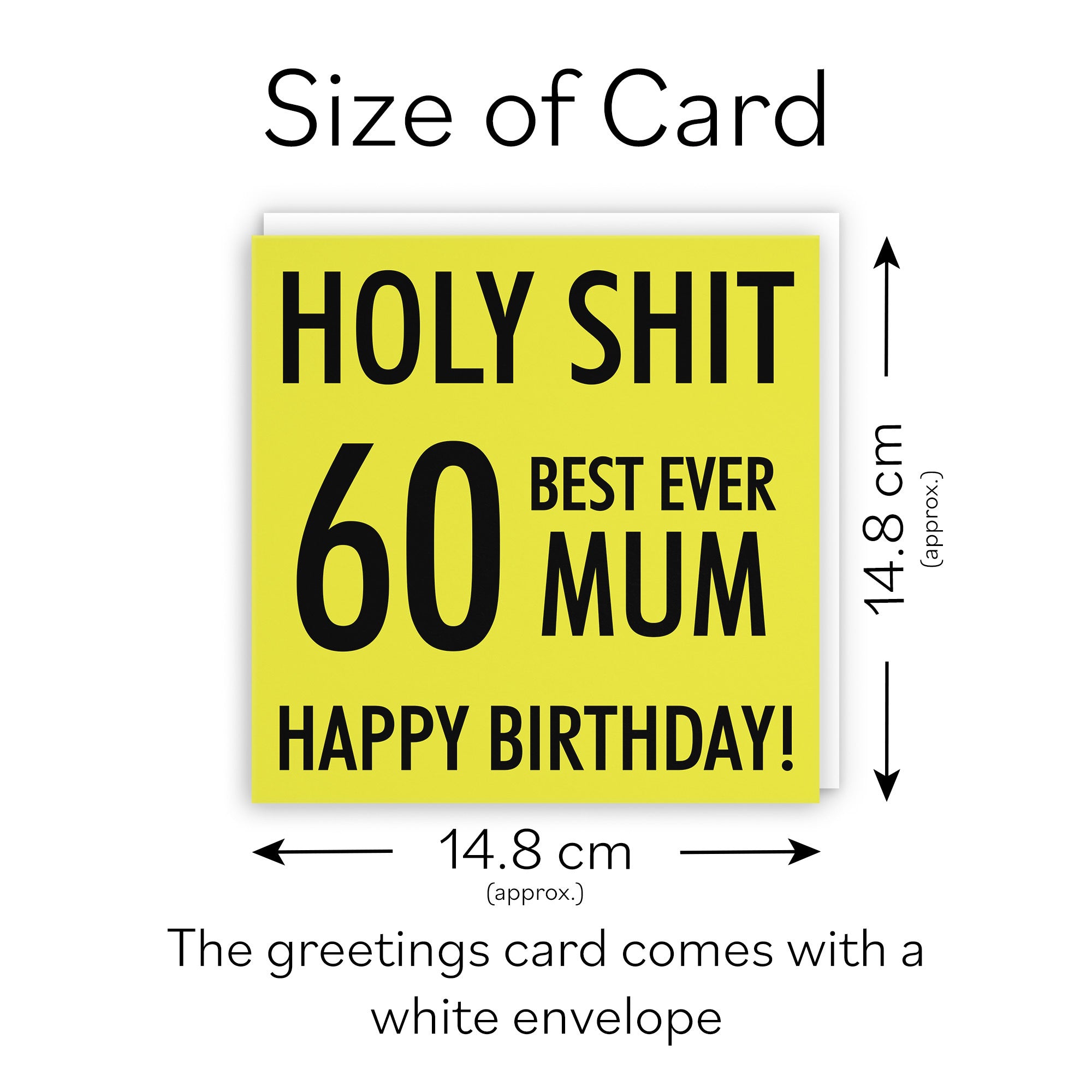 60th Mum Birthday Card Holy Shit - Default Title (TH02301)
