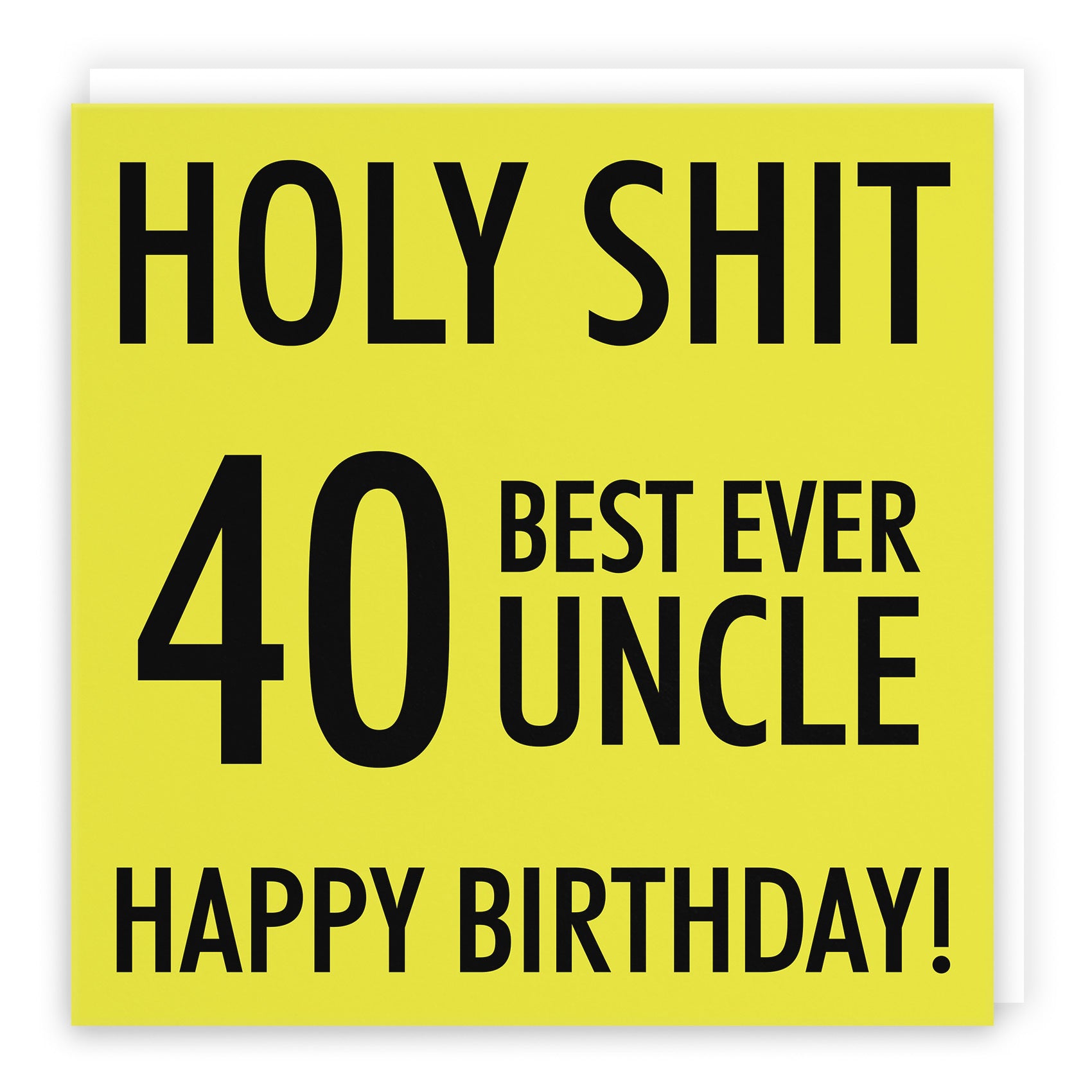 40th Uncle Birthday Card Holy Shit - Default Title (TH02302)
