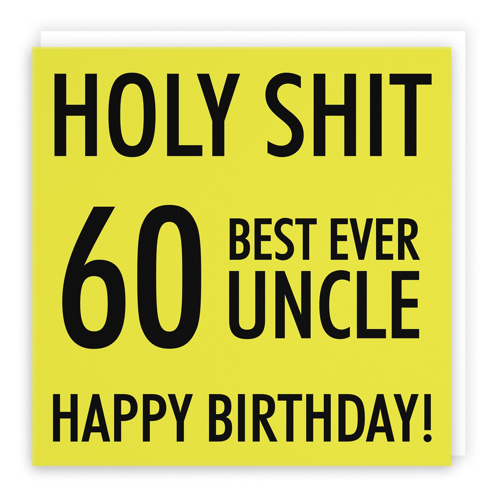 60th Uncle Birthday Card Holy Shit - Default Title (TH02303)