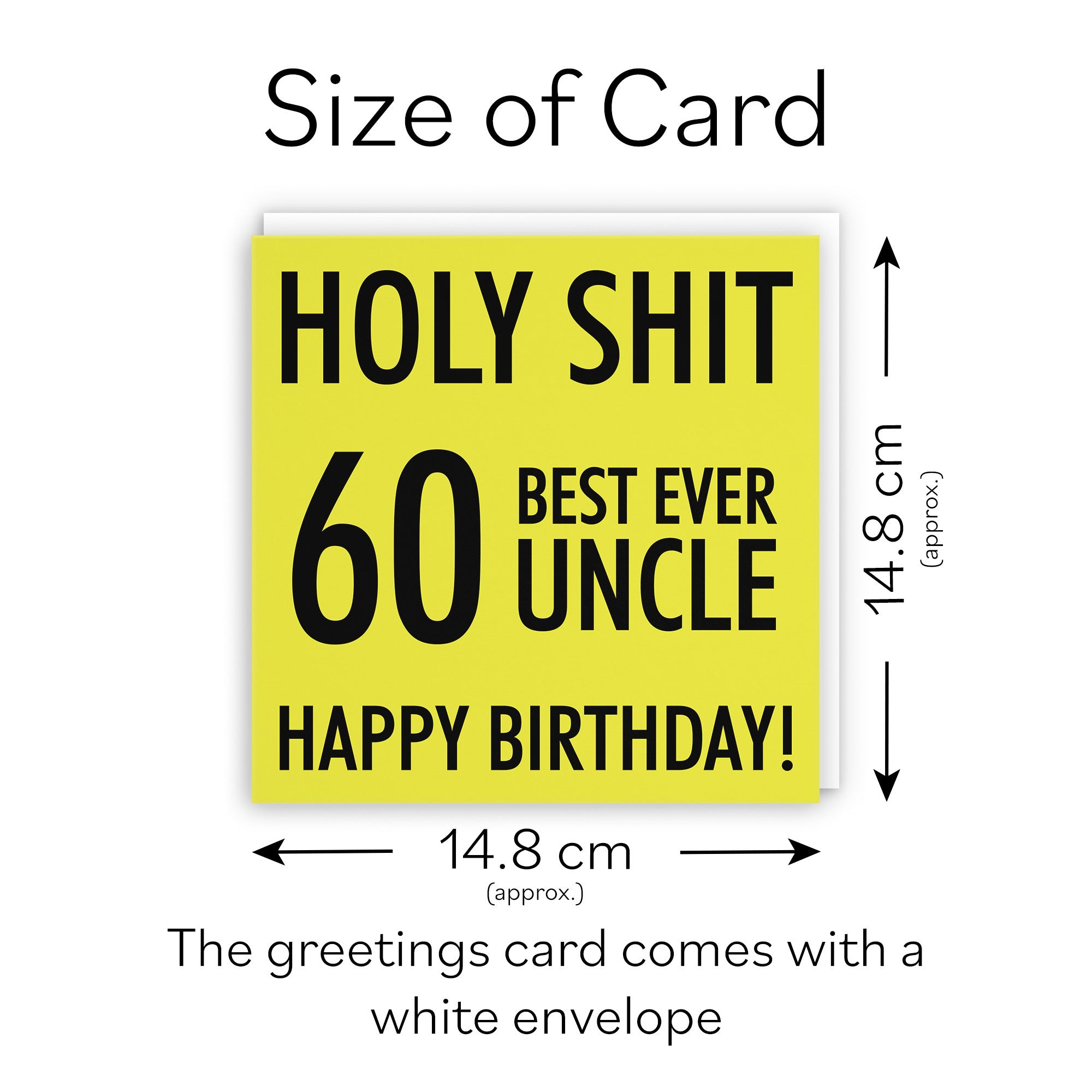 60th Uncle Birthday Card Holy Shit - Default Title (TH02303)