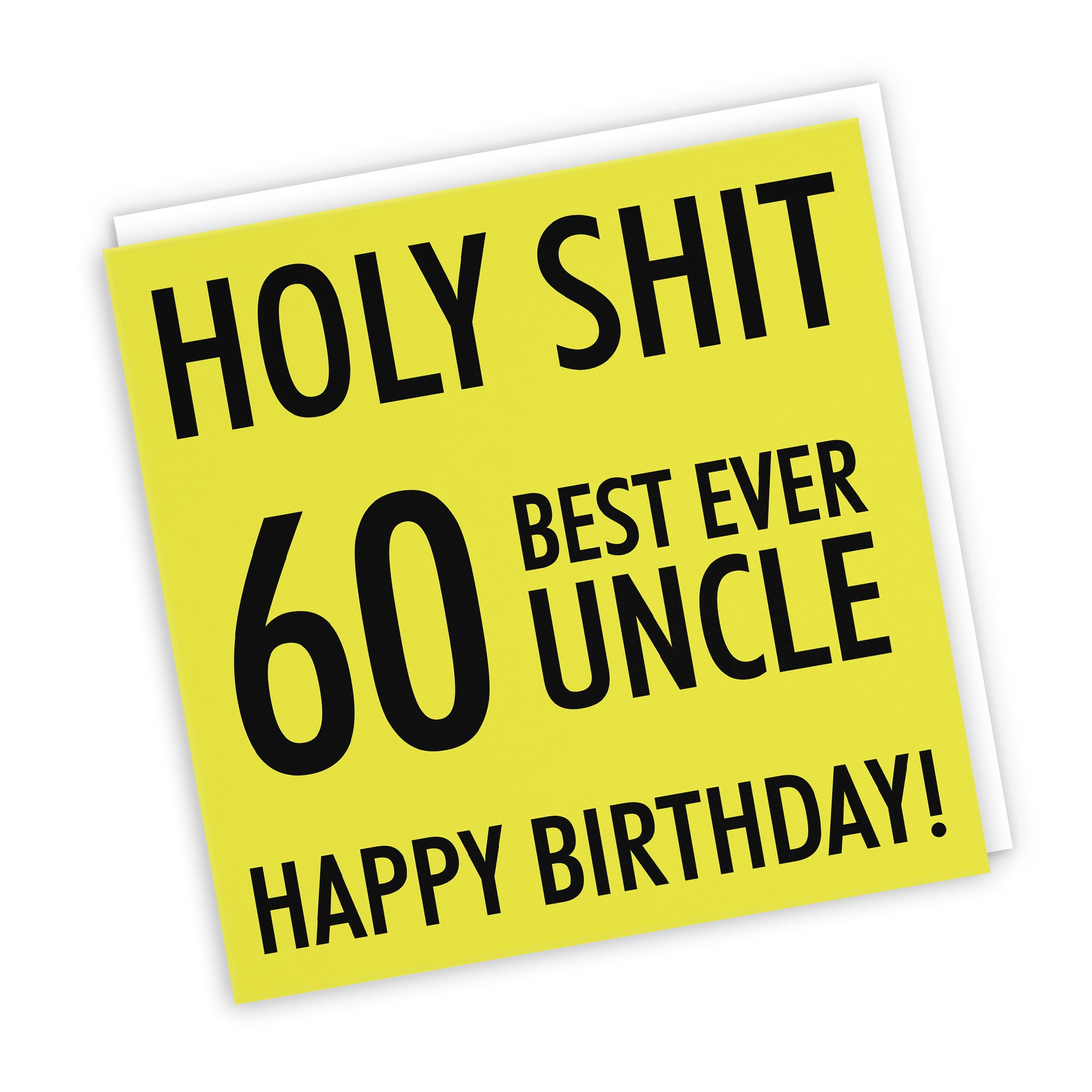 60th Uncle Birthday Card Holy Shit - Default Title (TH02303)