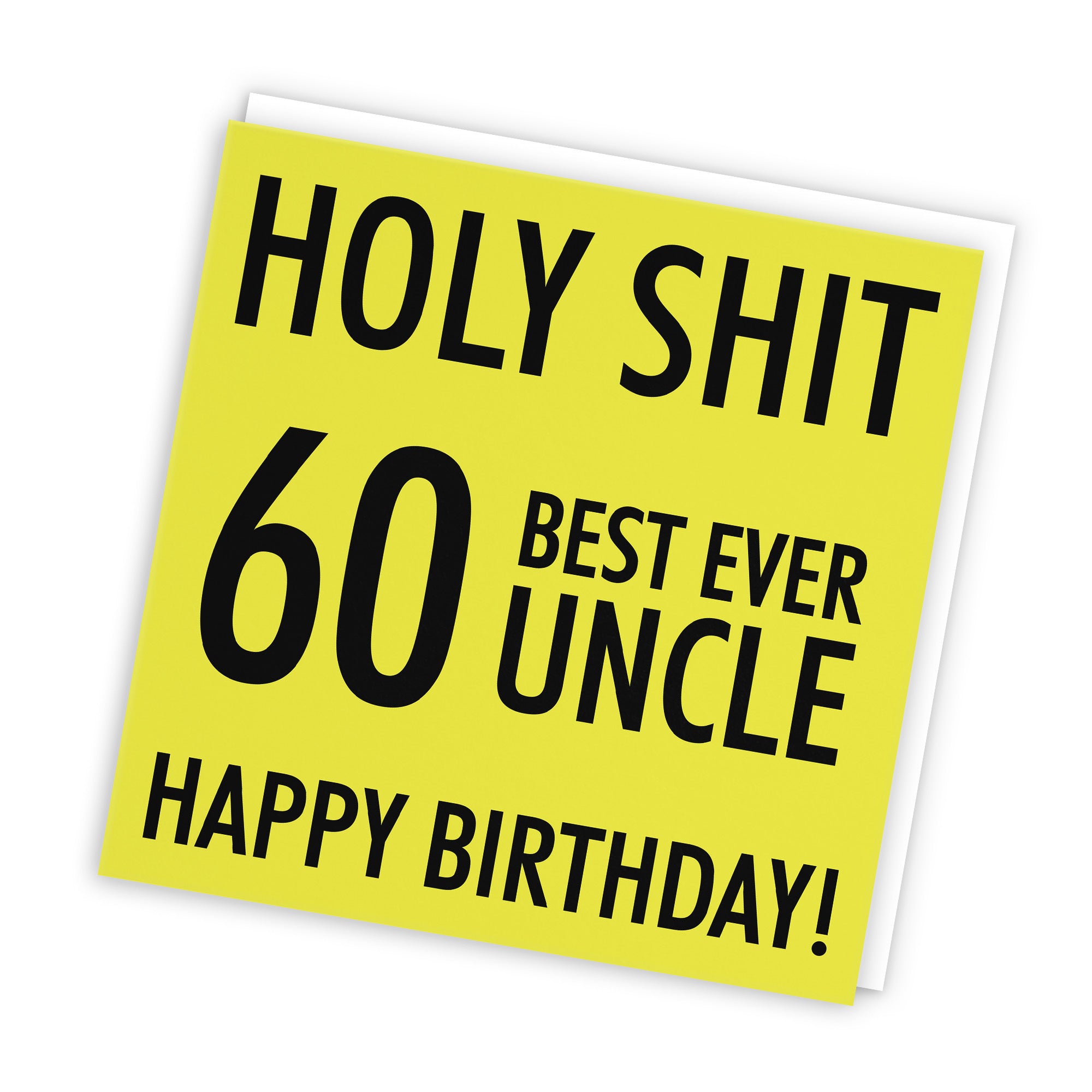 60th Uncle Birthday Card Holy Shit - Default Title (TH02303)