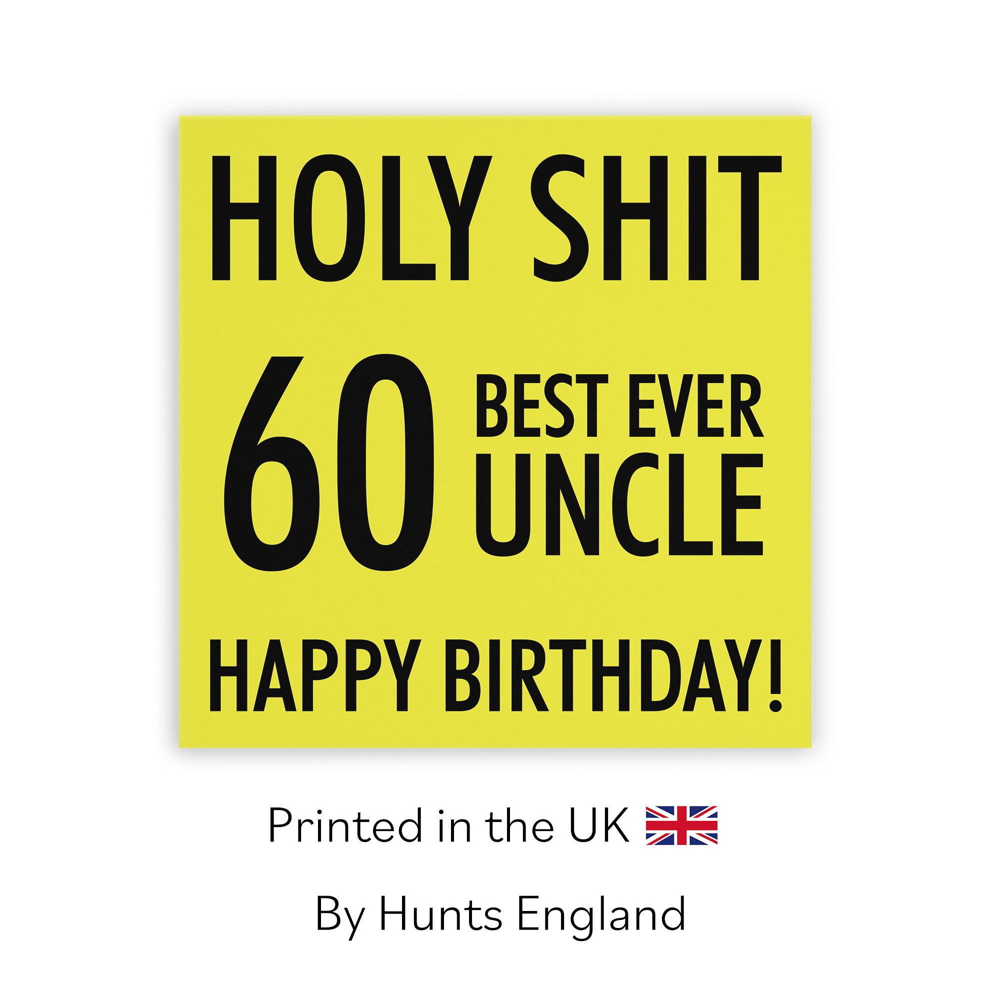 60th Uncle Birthday Card Holy Shit - Default Title (TH02303)