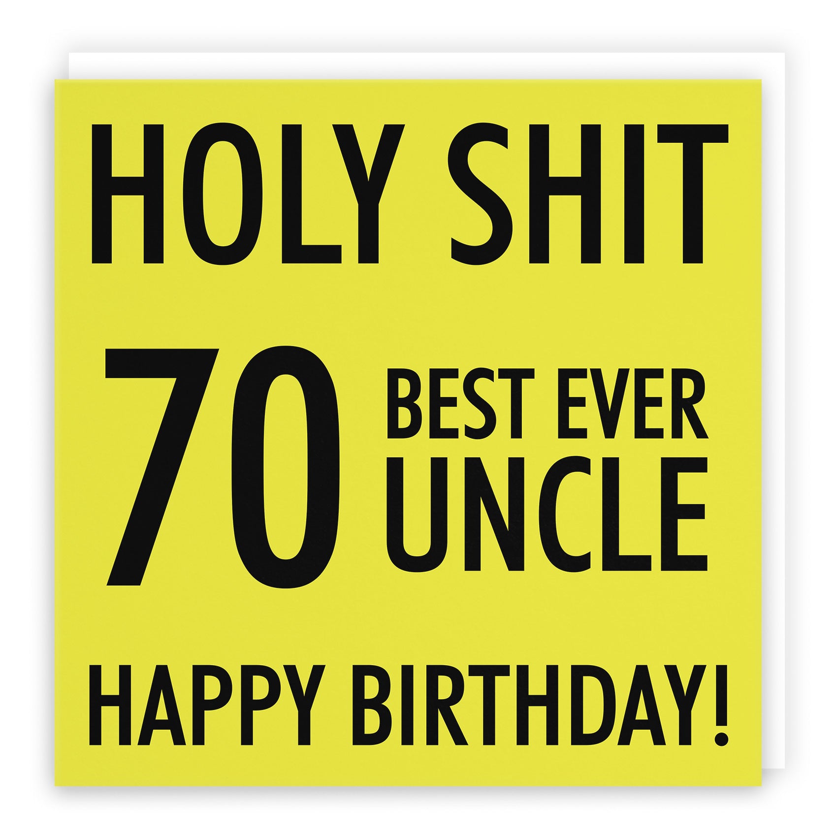 70th Uncle Birthday Card Holy Shit - Default Title (TH02304)