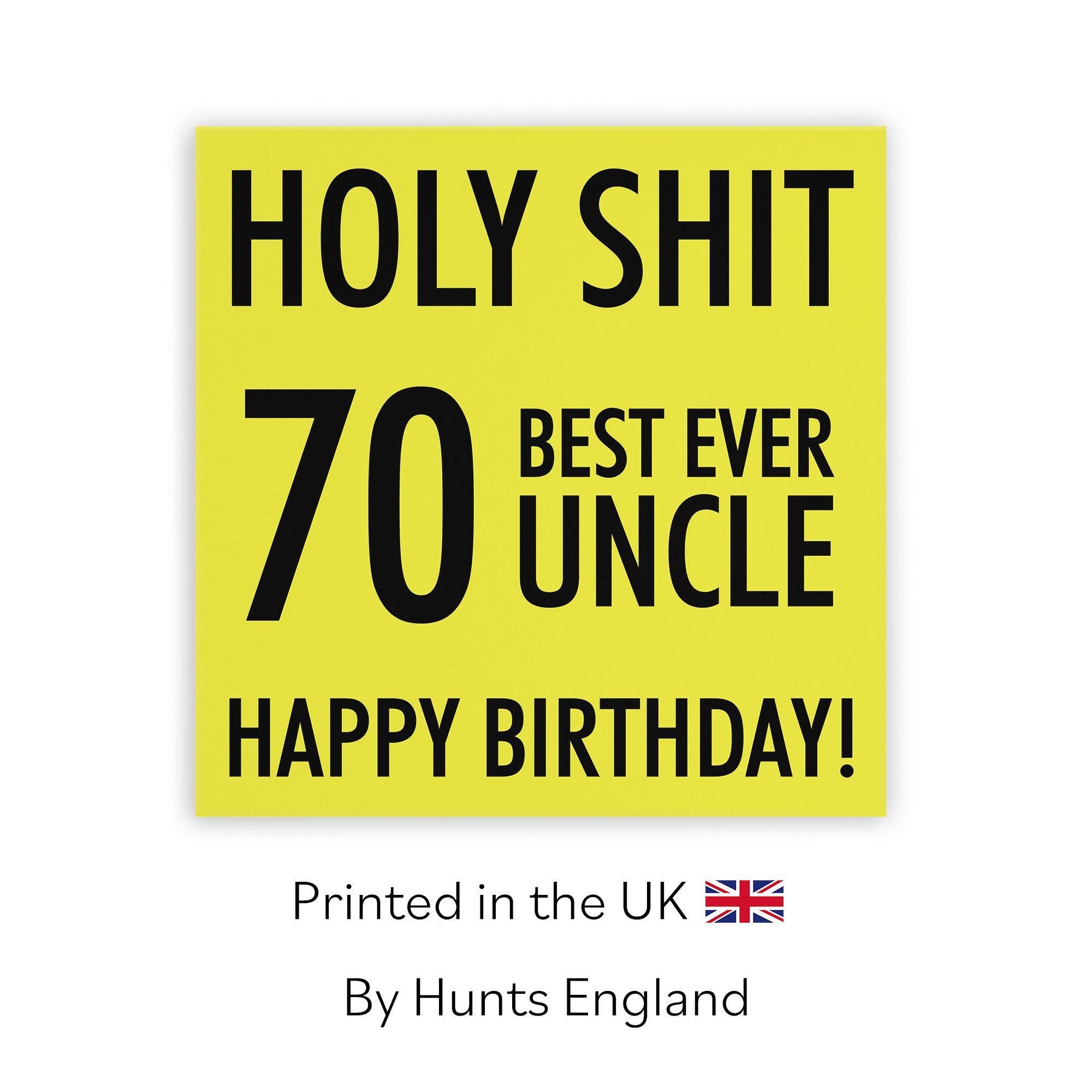 70th Uncle Birthday Card Holy Shit - Default Title (TH02304)
