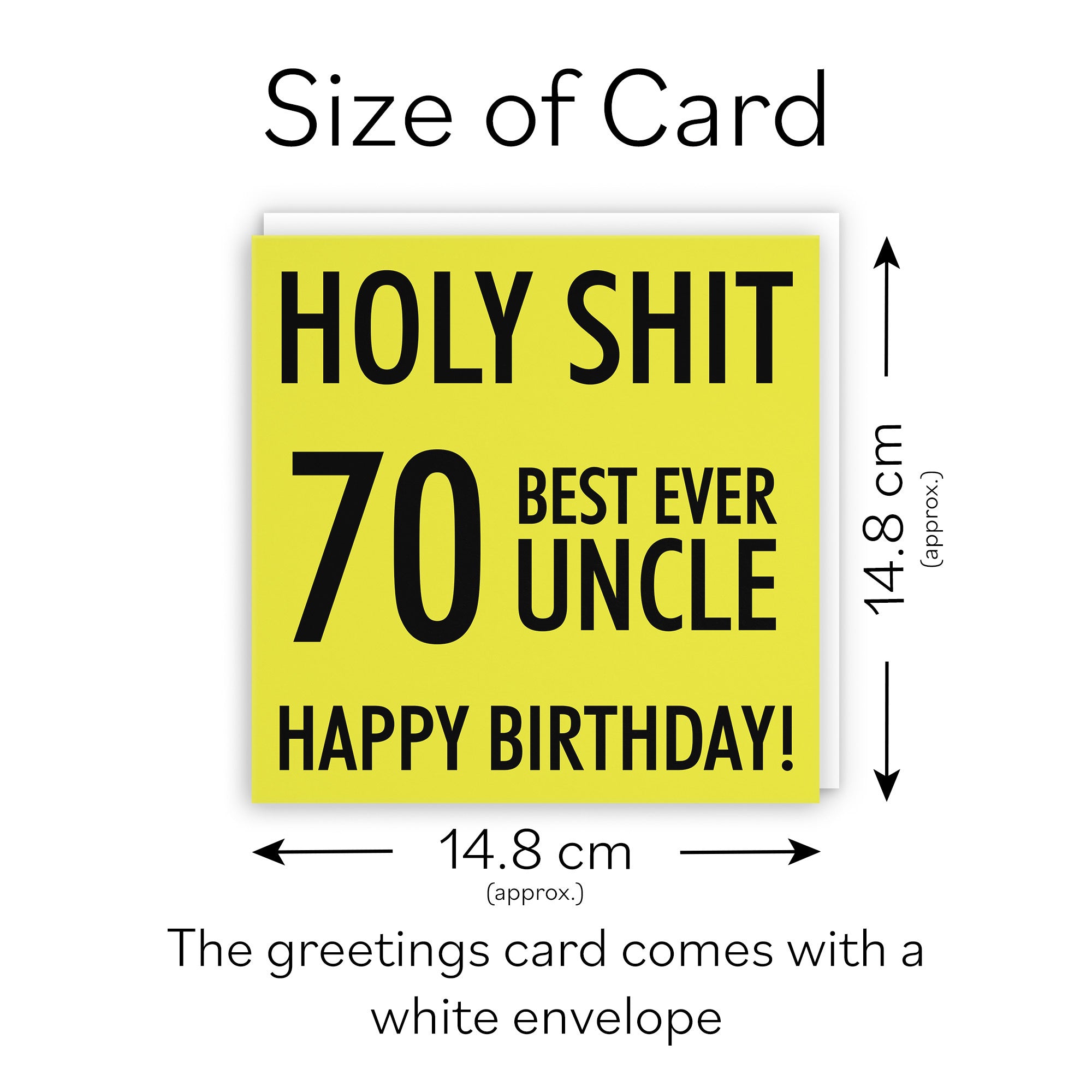 70th Uncle Birthday Card Holy Shit - Default Title (TH02304)