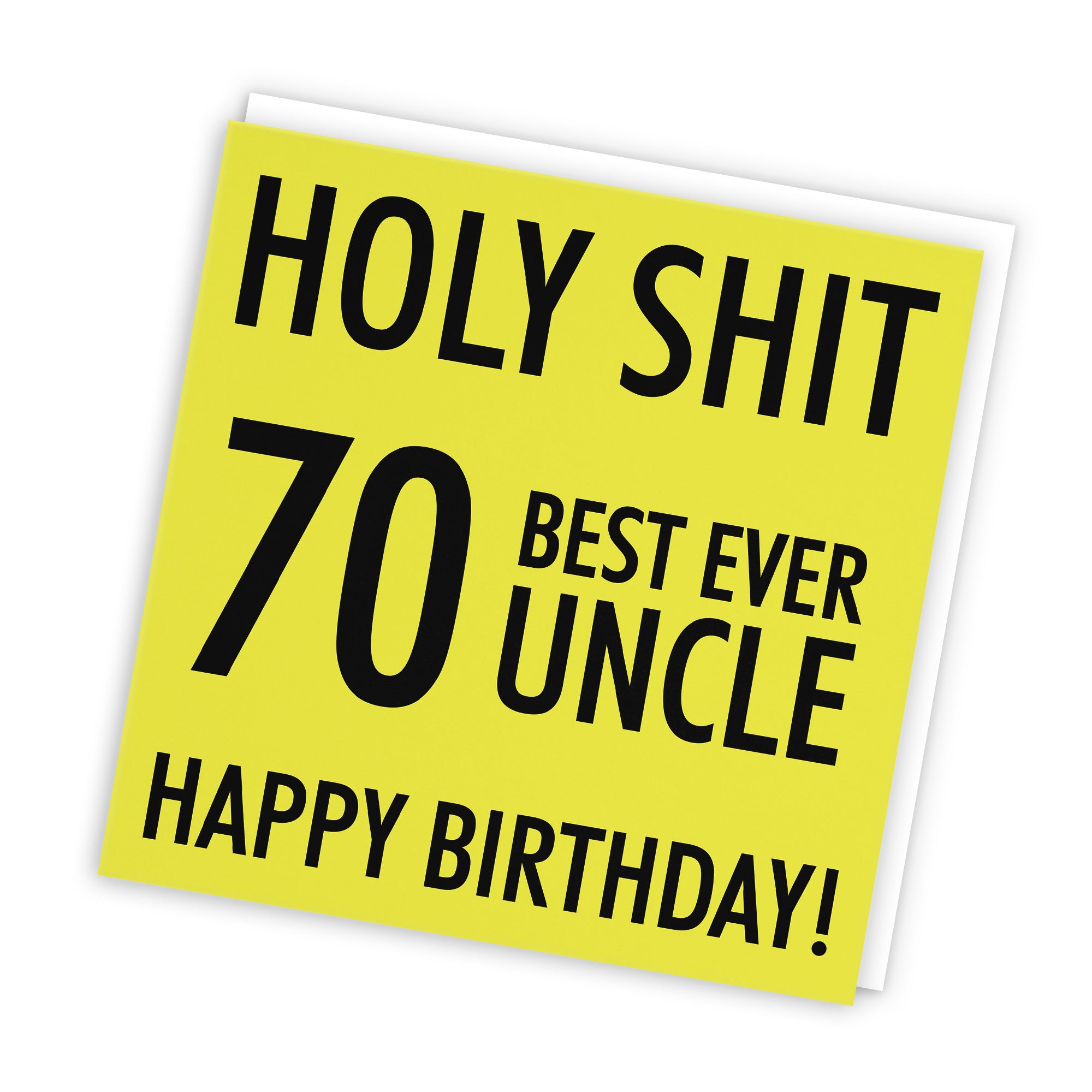70th Uncle Birthday Card Holy Shit - Default Title (TH02304)