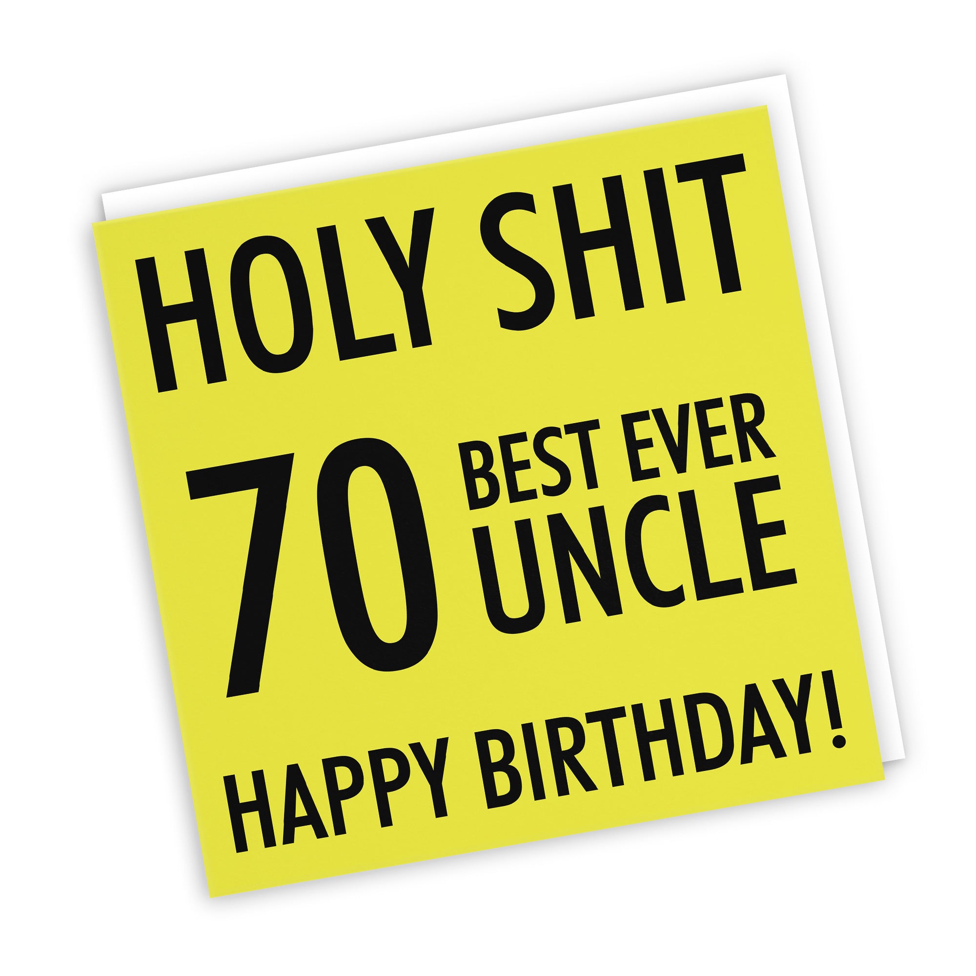 70th Uncle Birthday Card Holy Shit - Default Title (TH02304)
