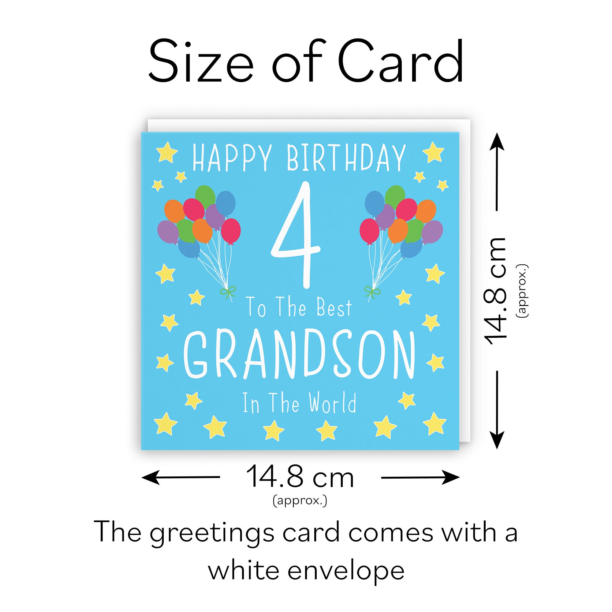 4th Grandson Birthday Card Iconic - Default Title (TH02306)