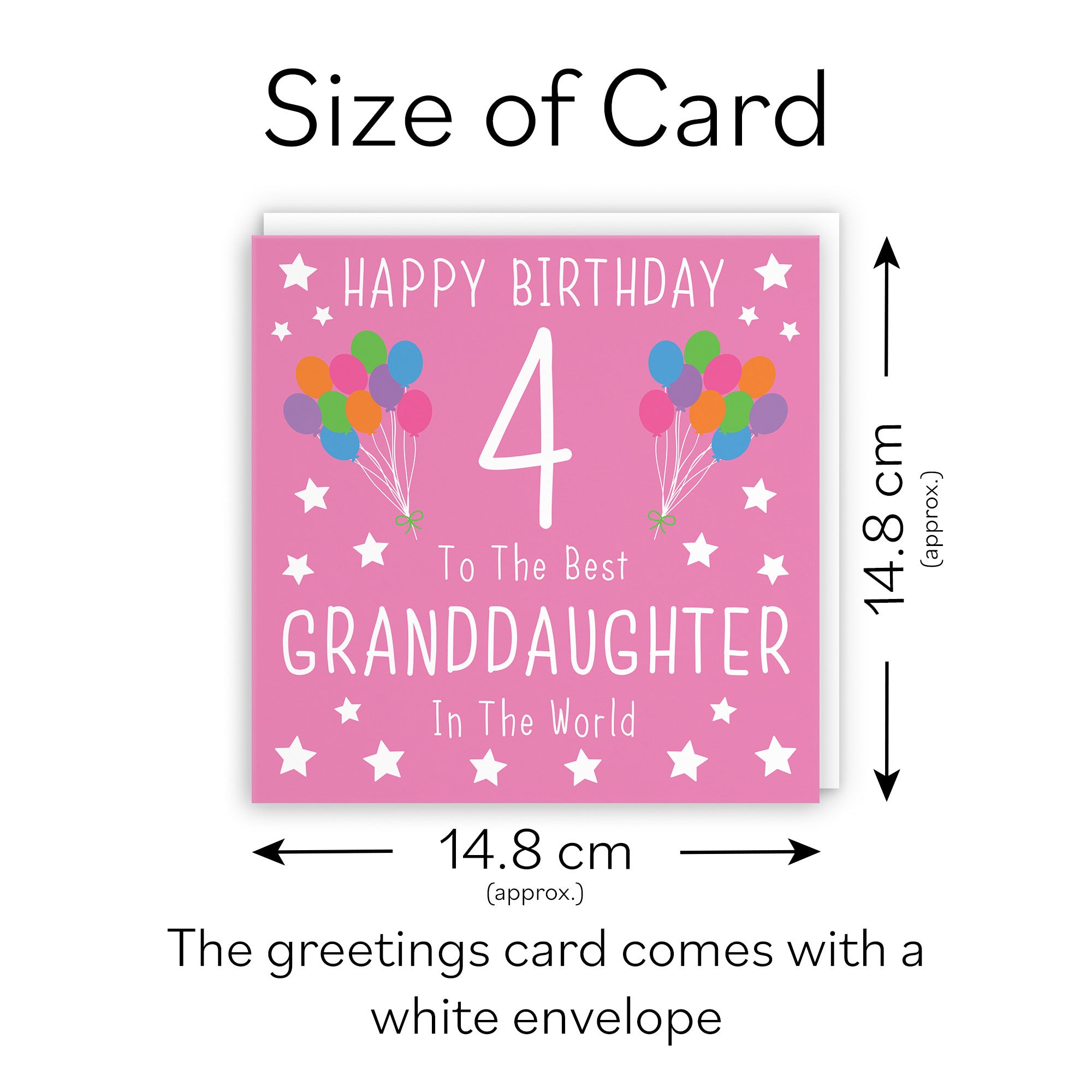4th Granddaughter Birthday Card Iconic - Default Title (TH02310)