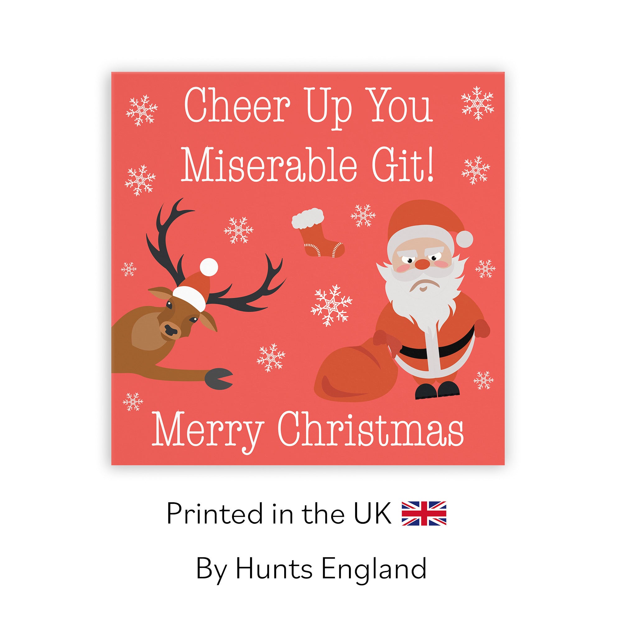 Funny Rude Christmas Card Miserable Git Iconic - Default Title (TH02360)