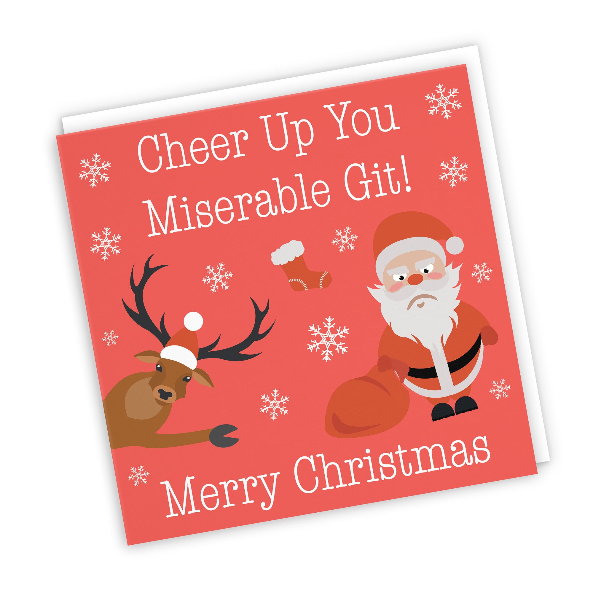 Funny Rude Christmas Card Miserable Git Iconic - Default Title (TH02360)