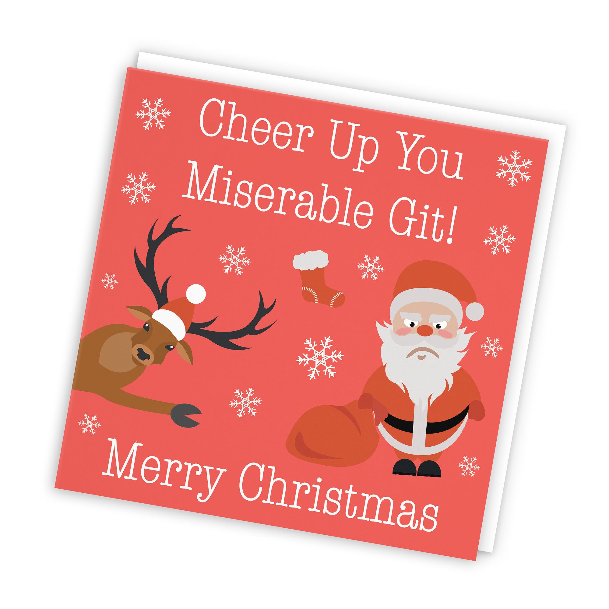 Funny Rude Christmas Card Miserable Git Iconic - Default Title (TH02360)