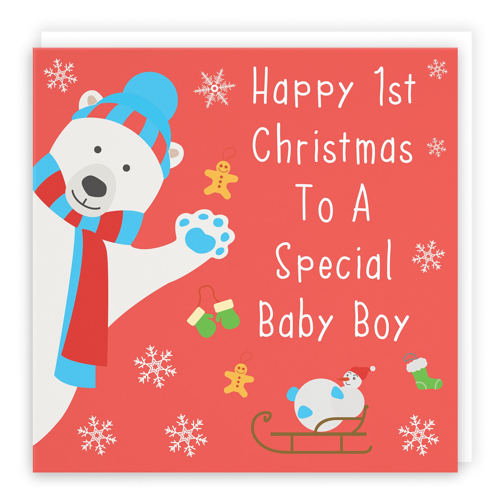 Baby Boy's 1st Christmas Card Iconic - Default Title (TH02365)