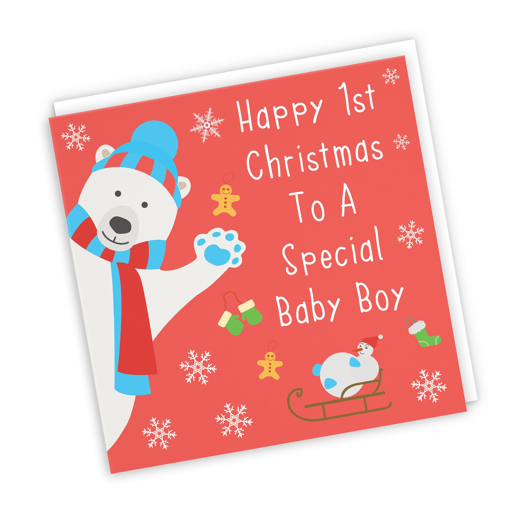 Baby Boy's 1st Christmas Card Iconic - Default Title (TH02365)