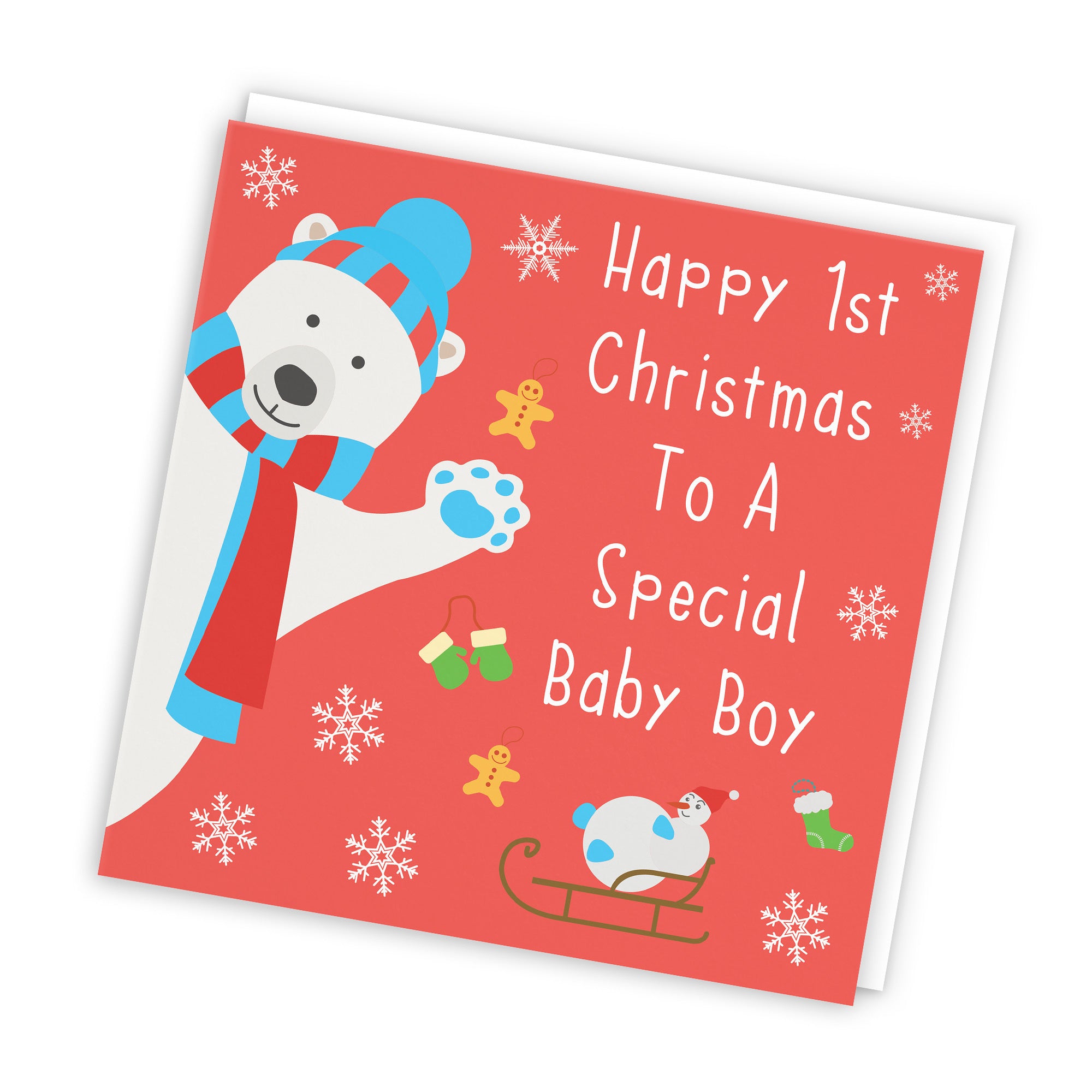 Baby Boy's 1st Christmas Card Iconic - Default Title (TH02365)