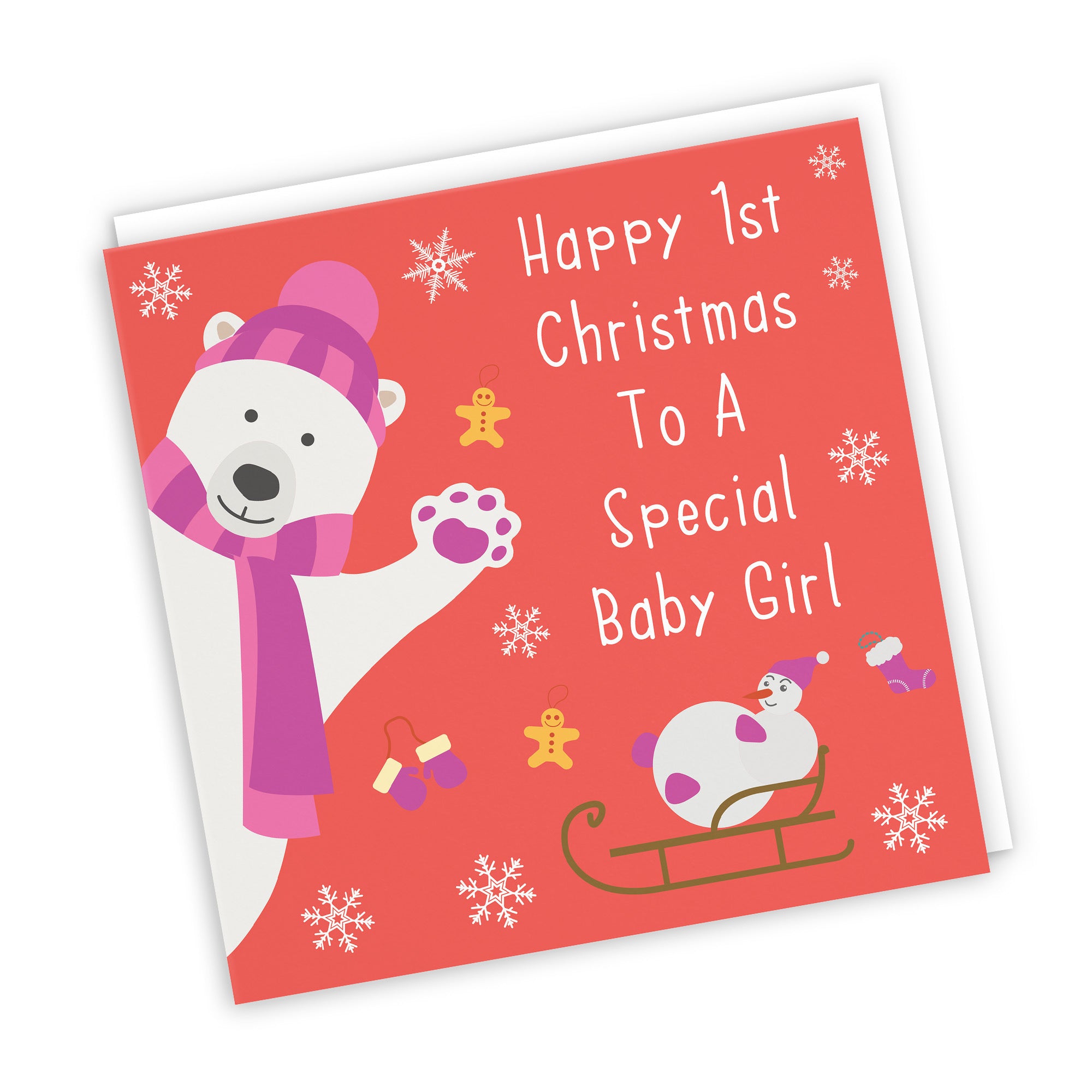 Baby Girl's 1st Christmas Card Iconic - Default Title (TH02366)