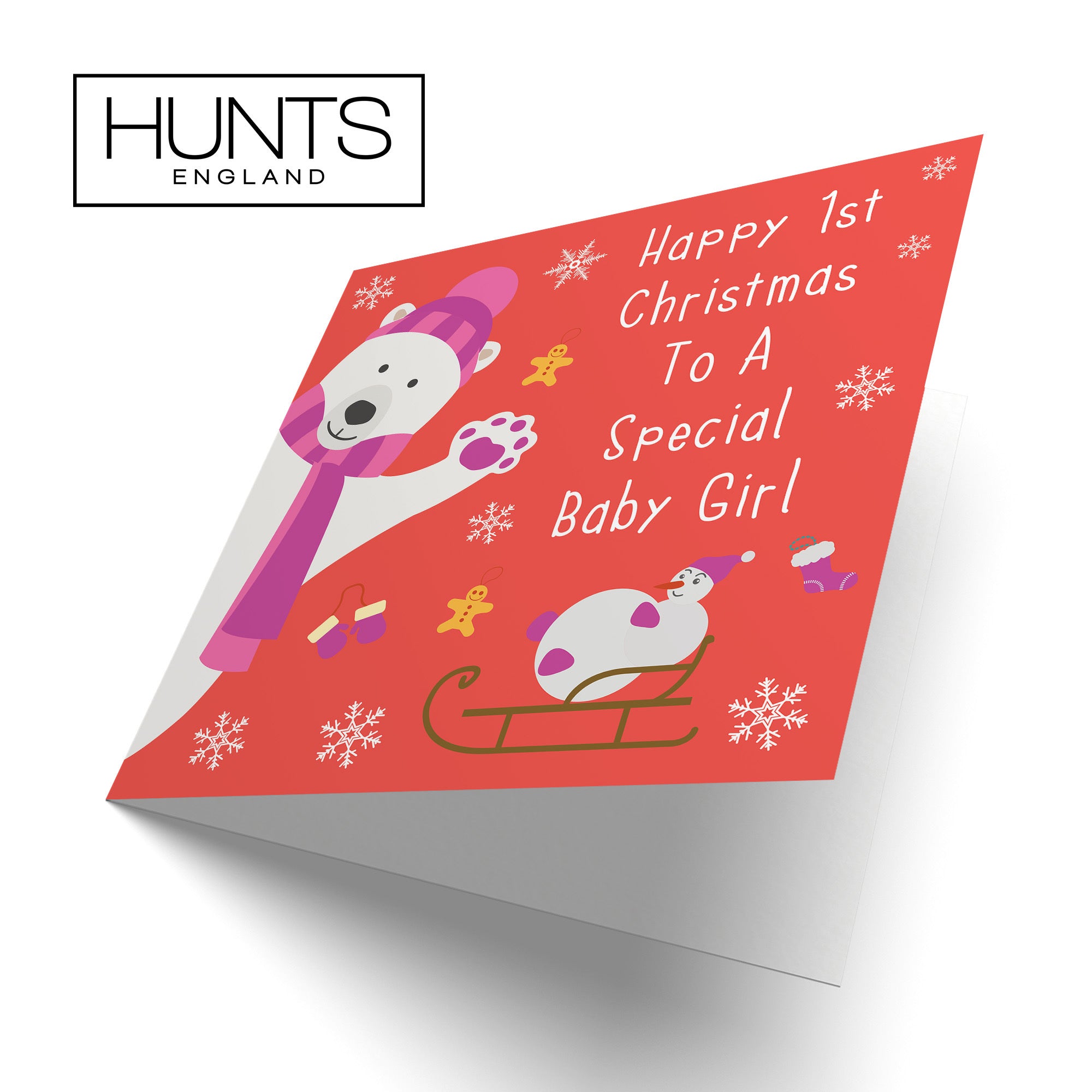Baby Girl's 1st Christmas Card Iconic - Default Title (TH02366)