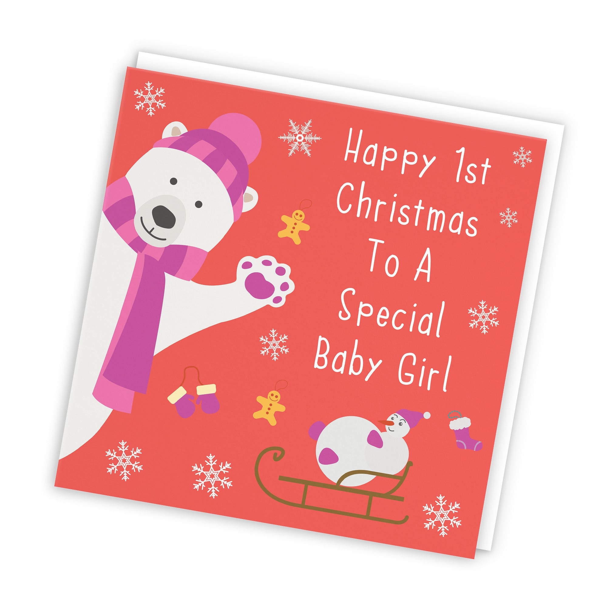 Baby Girl's 1st Christmas Card Iconic - Default Title (TH02366)