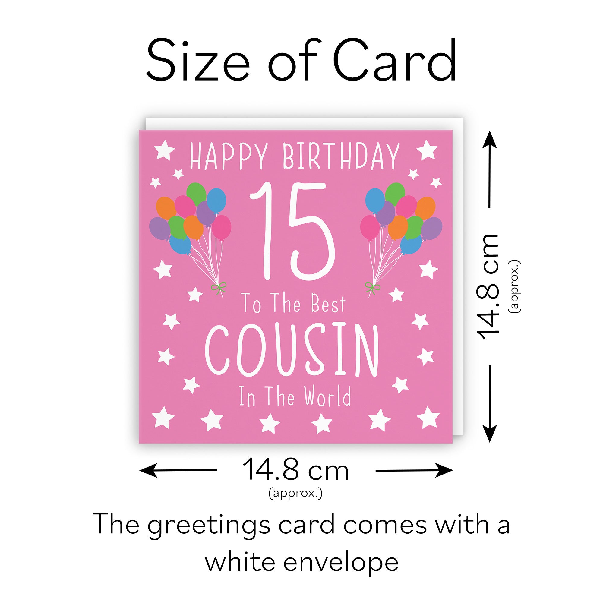 15th Cousin Female Birthday Card Iconic - Default Title (TH02378)