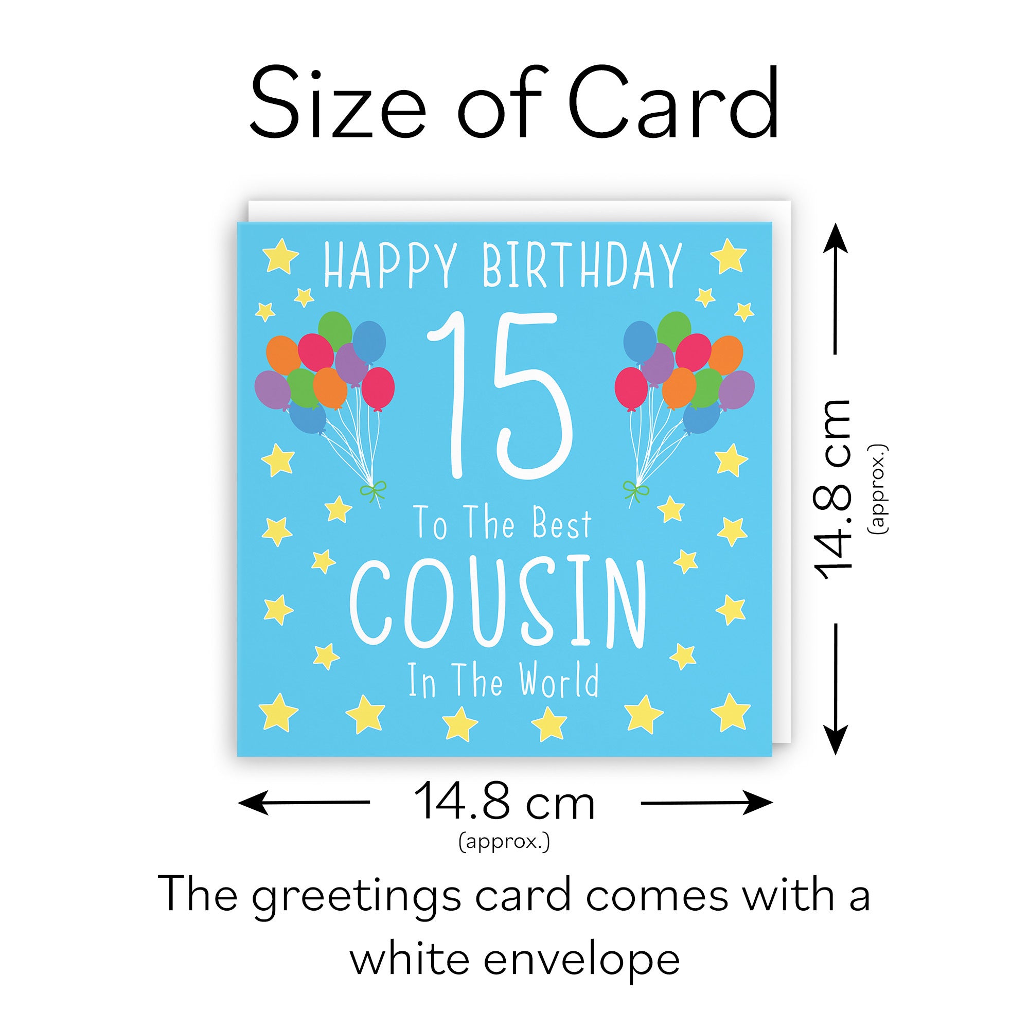 15th Cousin Male Birthday Card Iconic - Default Title (TH02383)