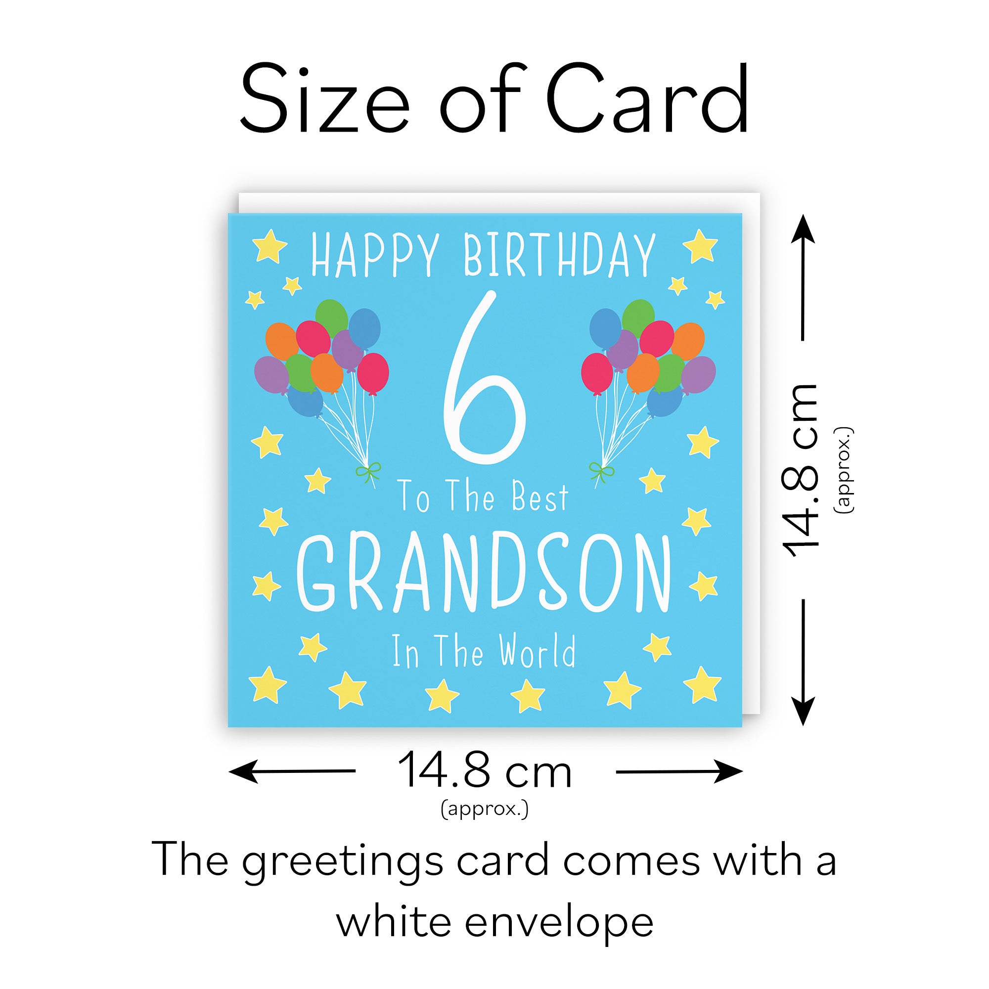 6th Grandson Birthday Card Iconic - Default Title (TH02392)