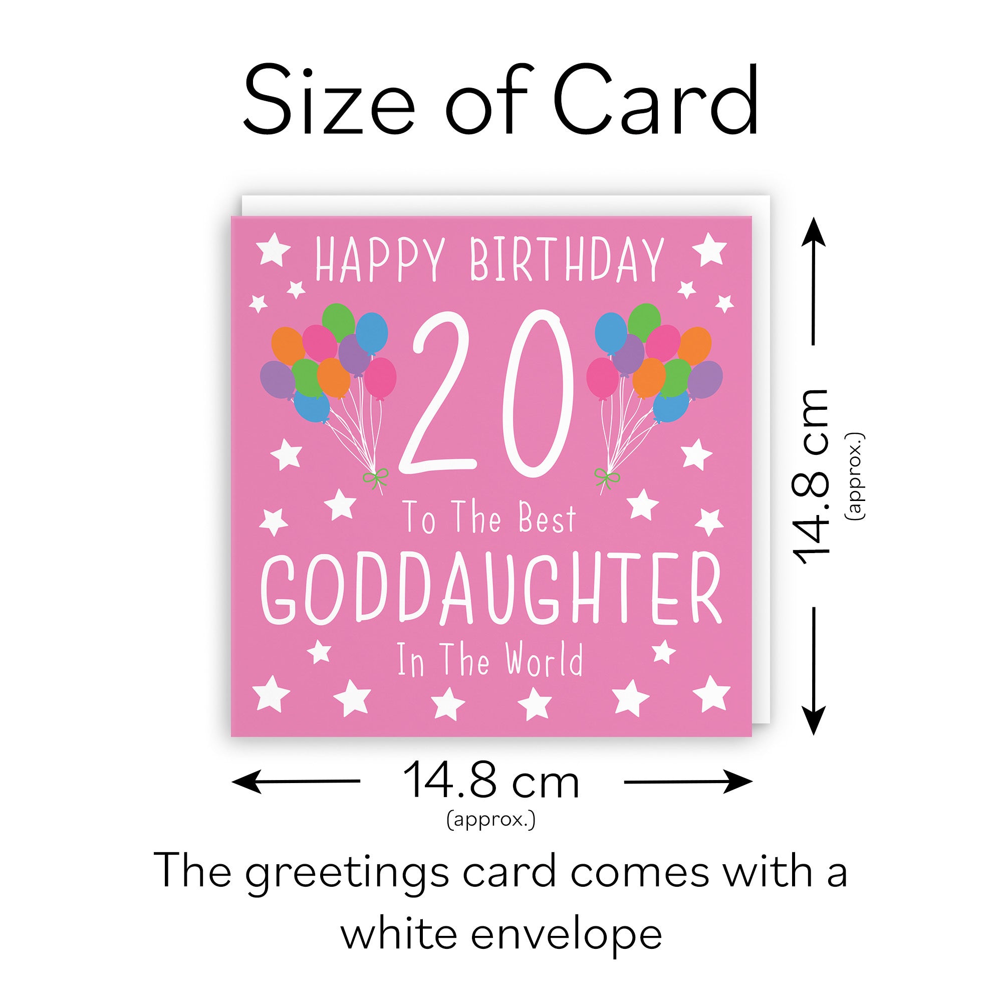 20th Goddaughter Birthday Card Iconic - Default Title (TH02399)