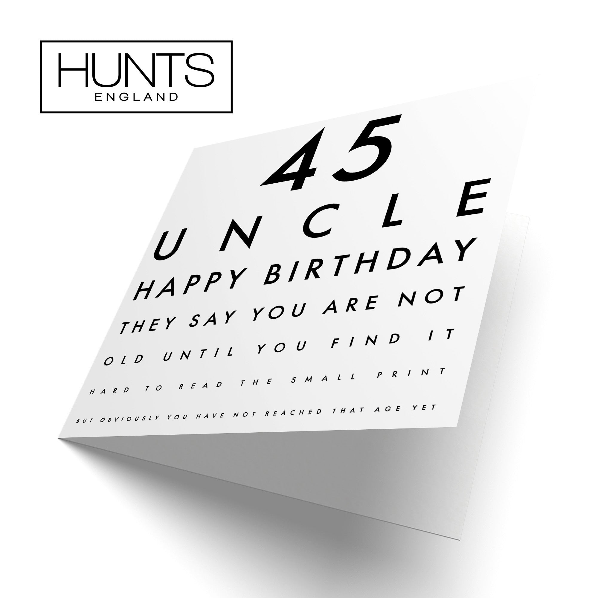 45th Uncle Birthday Card Eye Sight Letters - Default Title (TH02400)