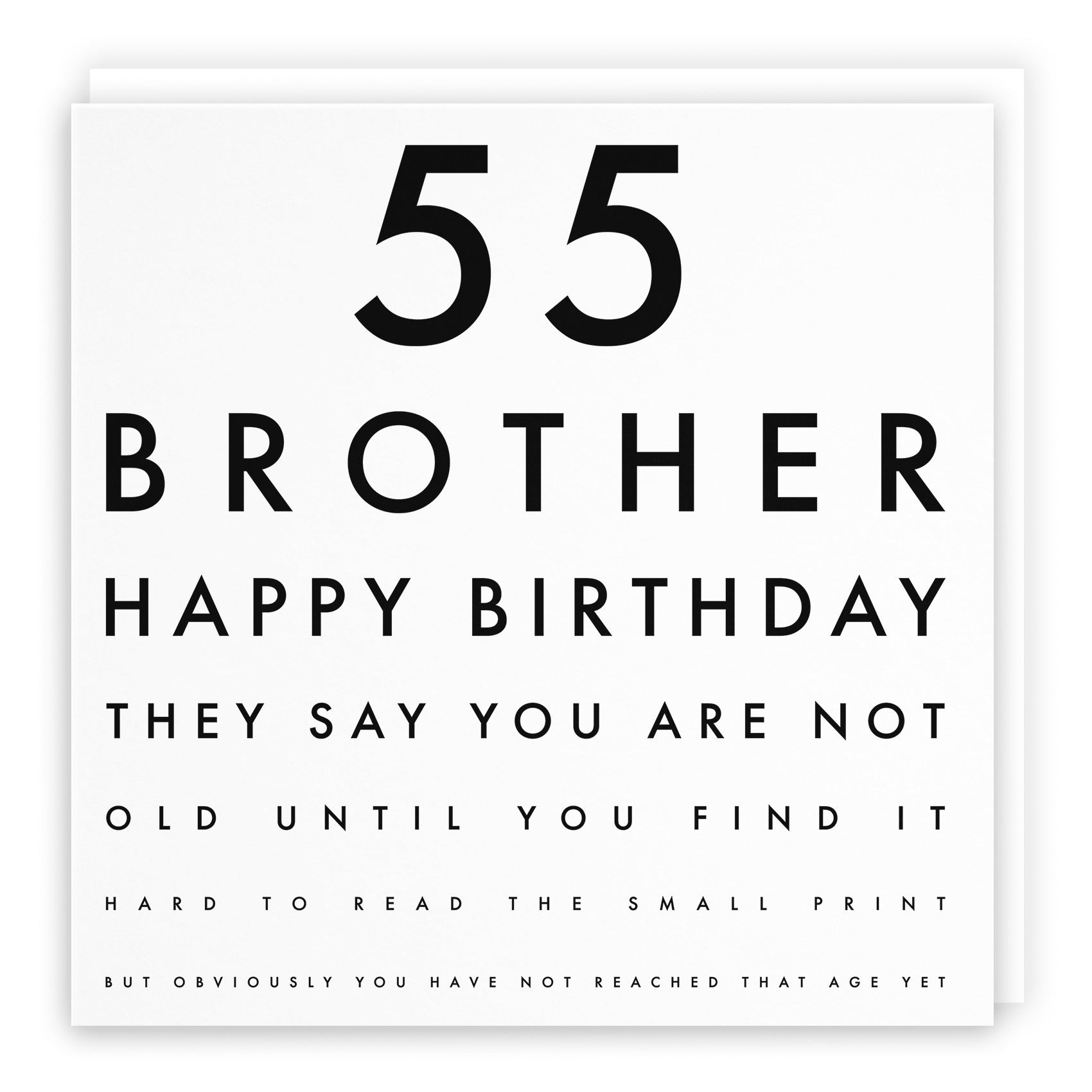 55th Brother Birthday Card Eye Sight Letters - Default Title (TH02406)