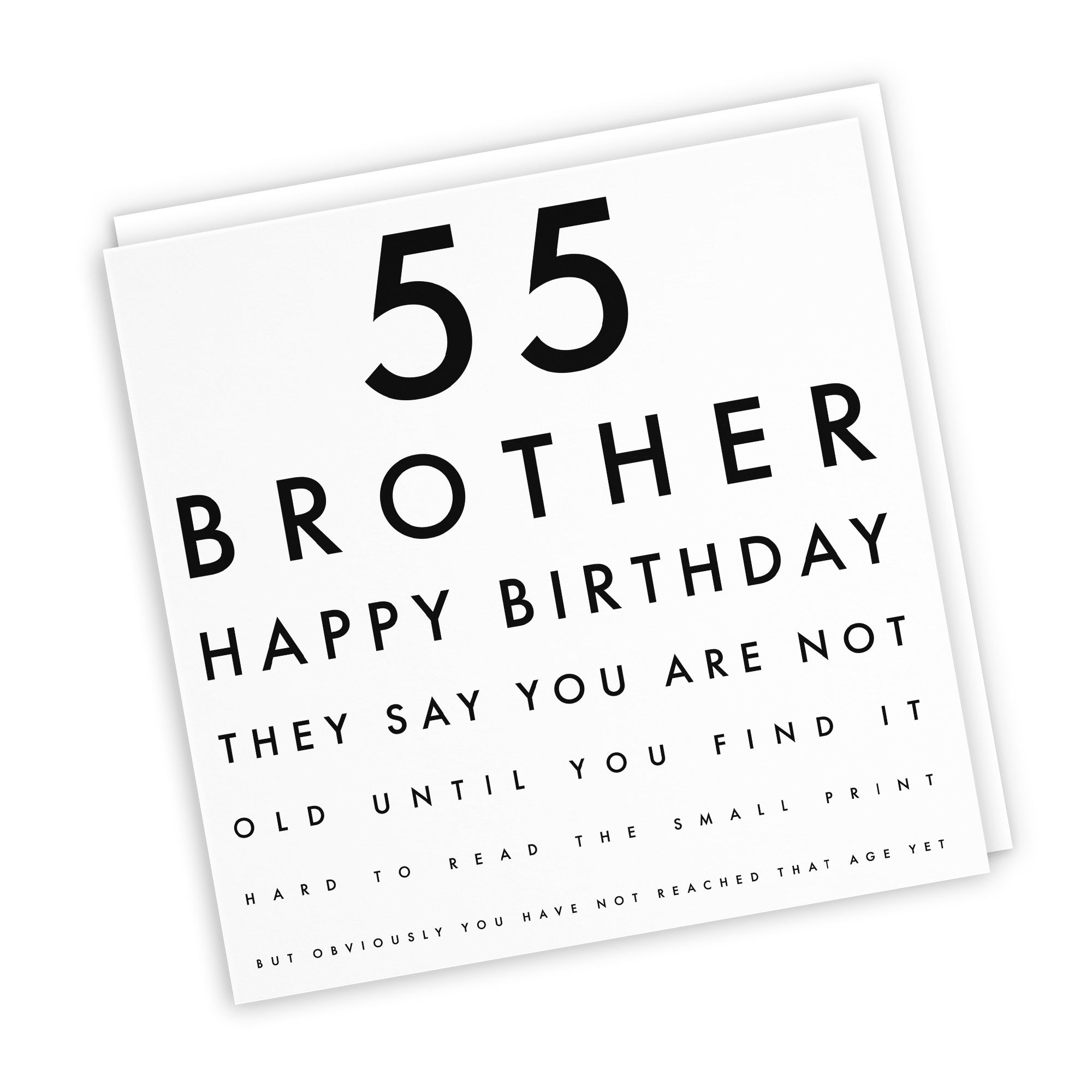 55th Brother Birthday Card Eye Sight Letters - Default Title (TH02406)