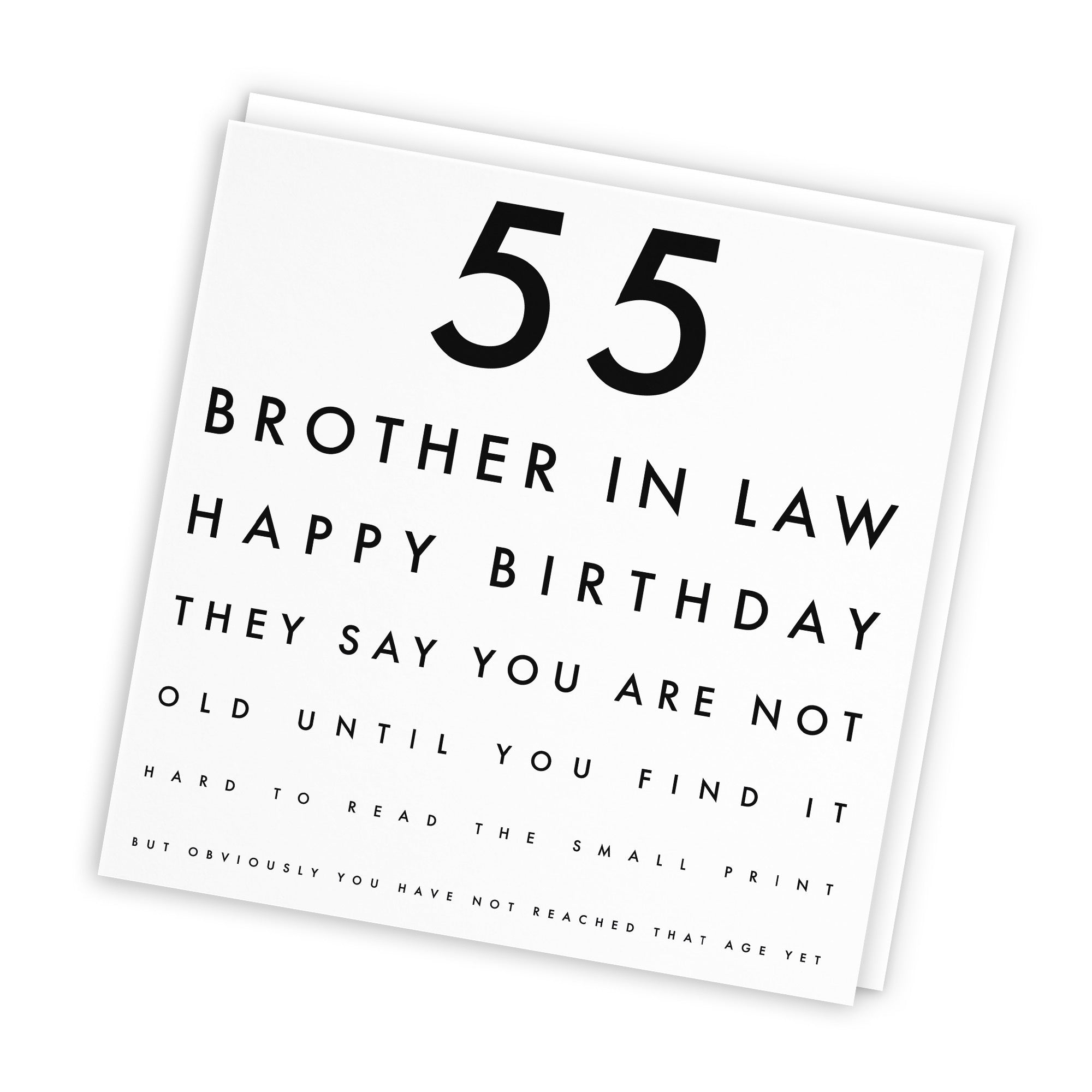 55th Brother In Law Birthday Card Eye Sight Letters - Default Title (TH02409)