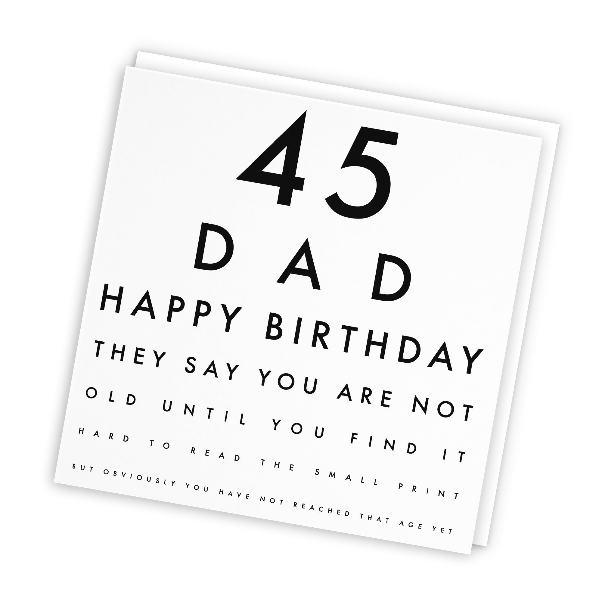 45th Dad Birthday Card Eye Sight Letters - Default Title (TH02419)