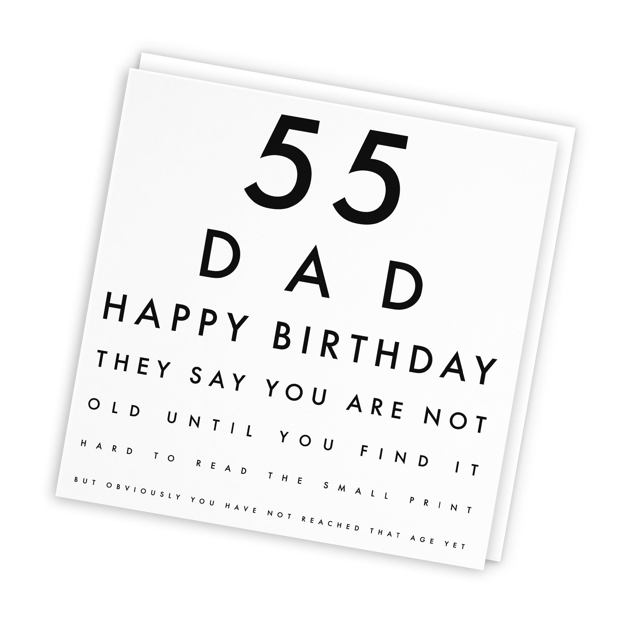 55th Dad Birthday Card Eye Sight Letters - Default Title (TH02420)
