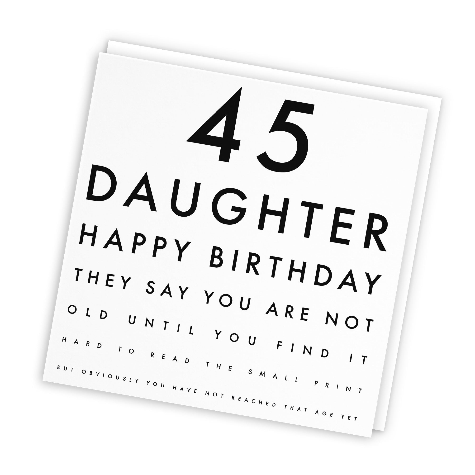 45th Daughter Birthday Card Eye Sight Letters - Default Title (TH02422)