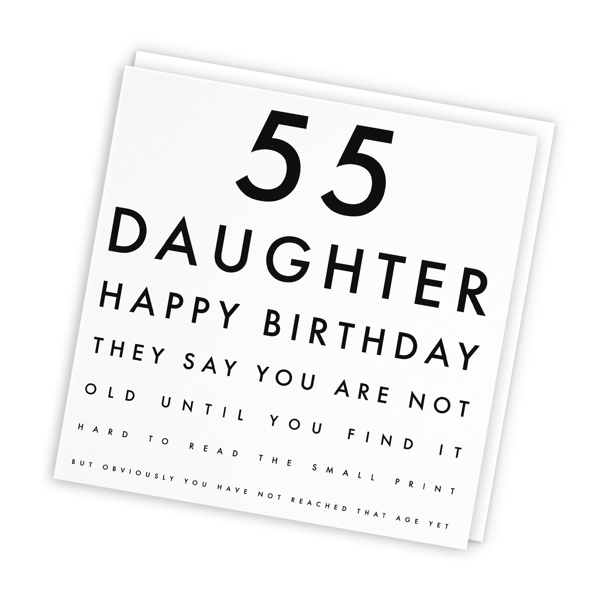 55th Daughter Birthday Card Eye Sight Letters - Default Title (TH02424)