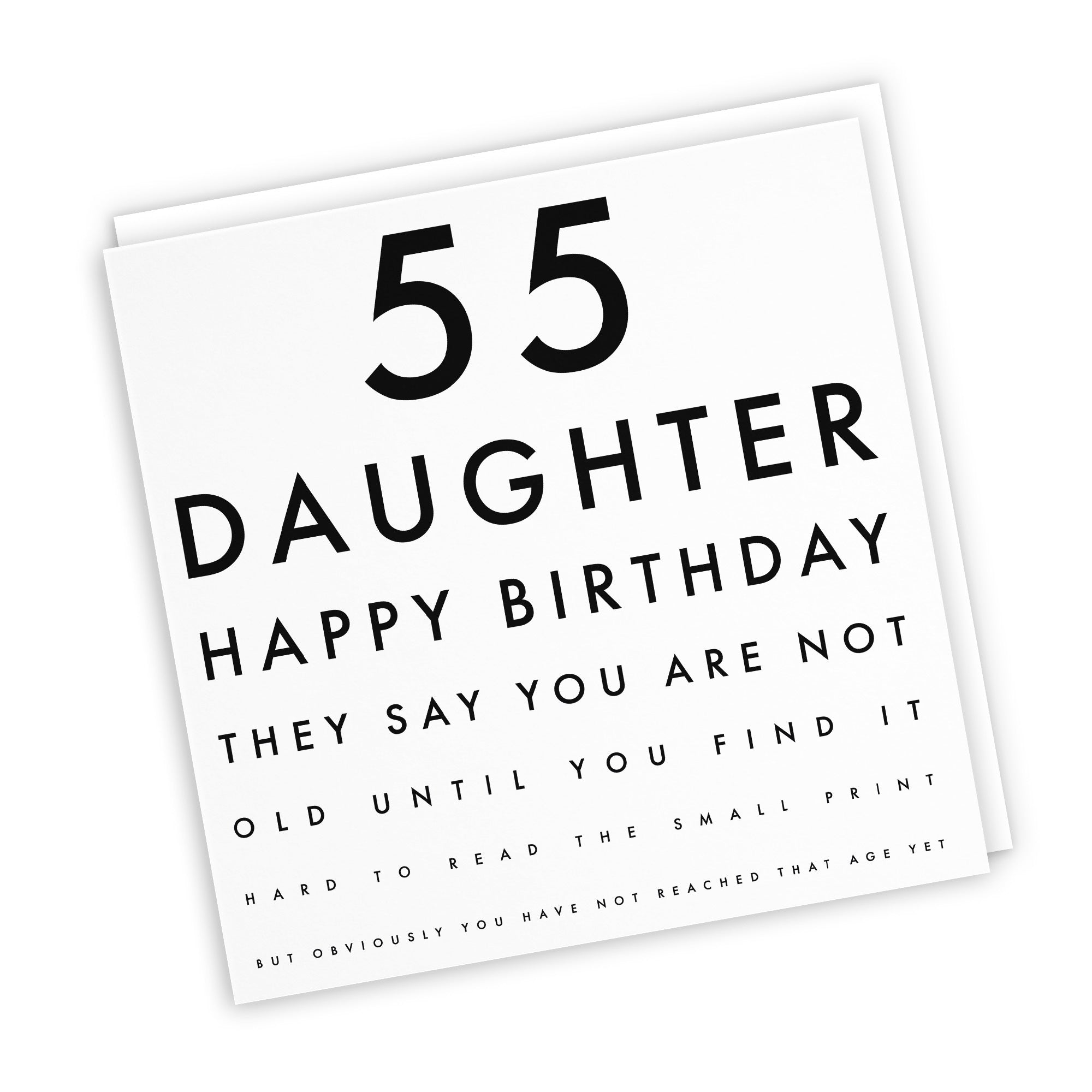 55th Daughter Birthday Card Eye Sight Letters - Default Title (TH02424)